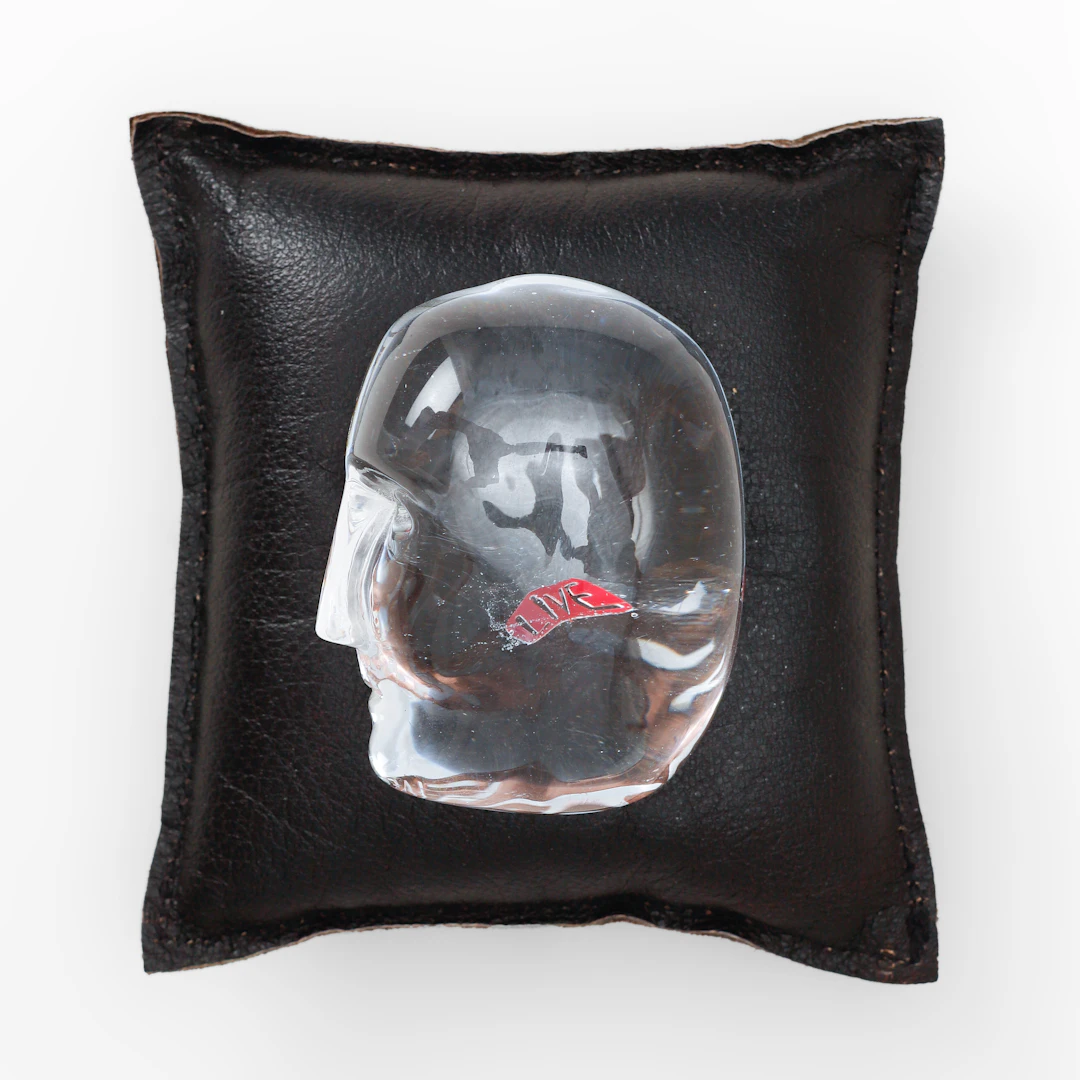 BERTIL VALLIEN. Skulptur, "Brains", glas, Kosta Boda, signerad.