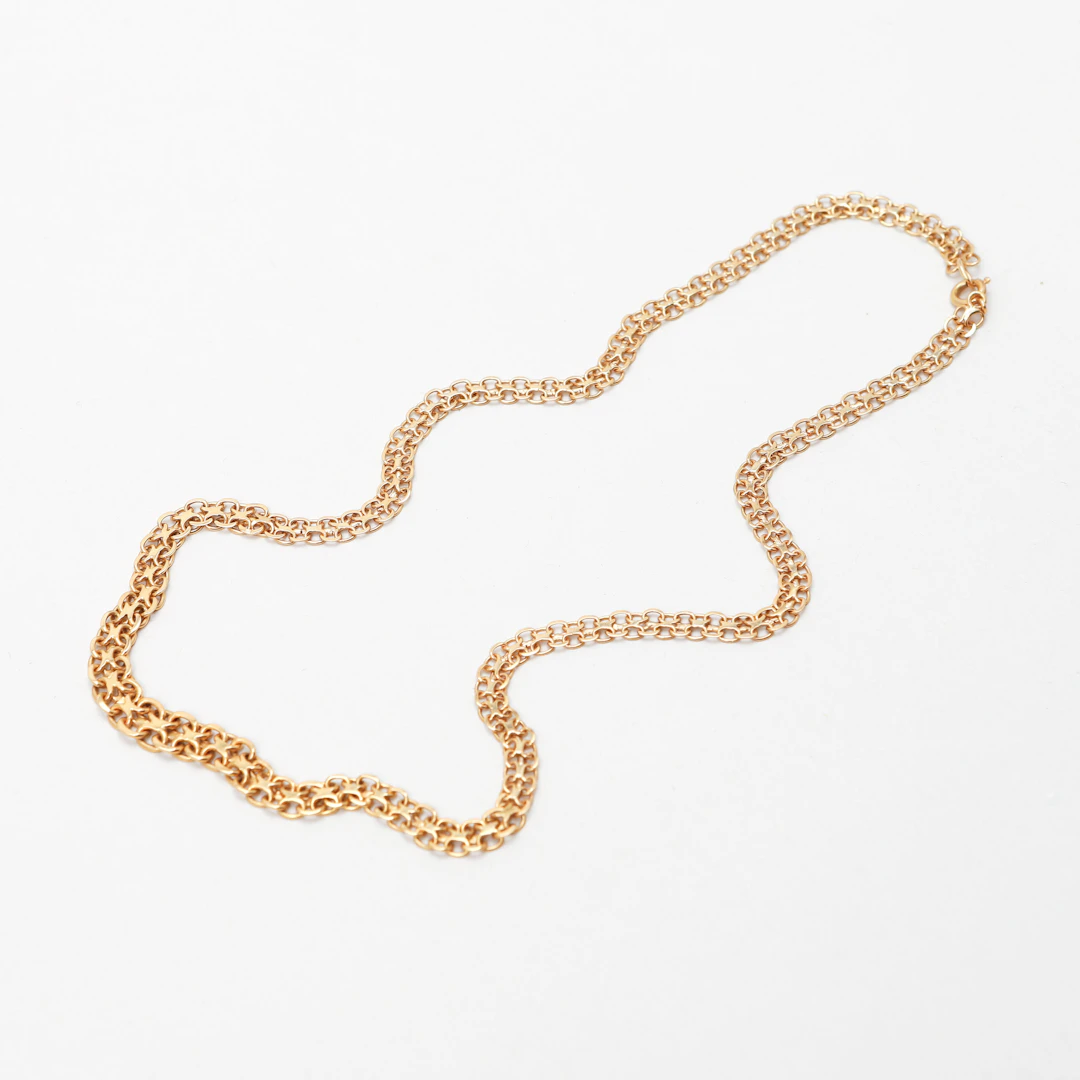 COLLIER, 18k guld. Vikt ca 13,7 g.