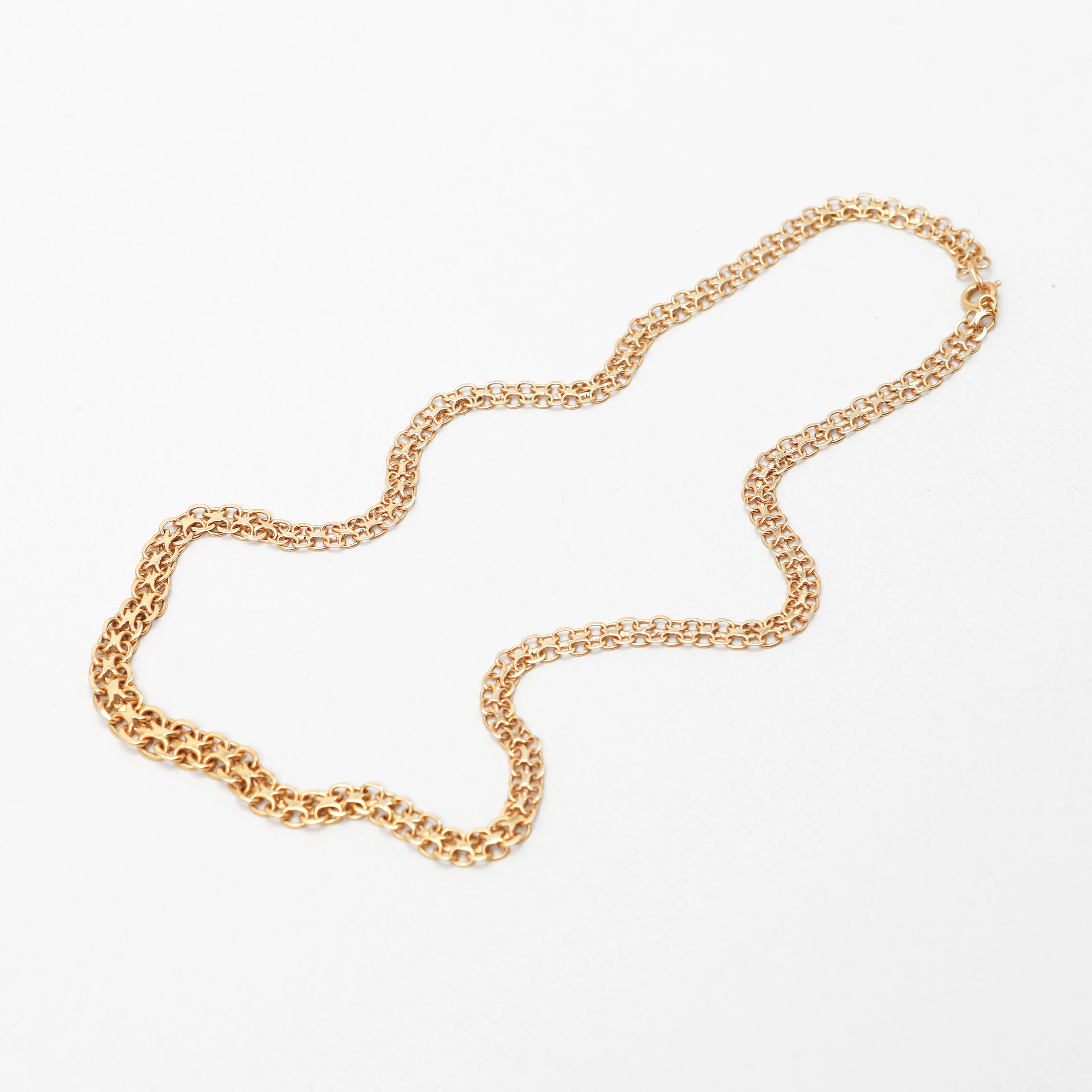 COLLIER, 18k guld. Vikt ca 13,7 g.