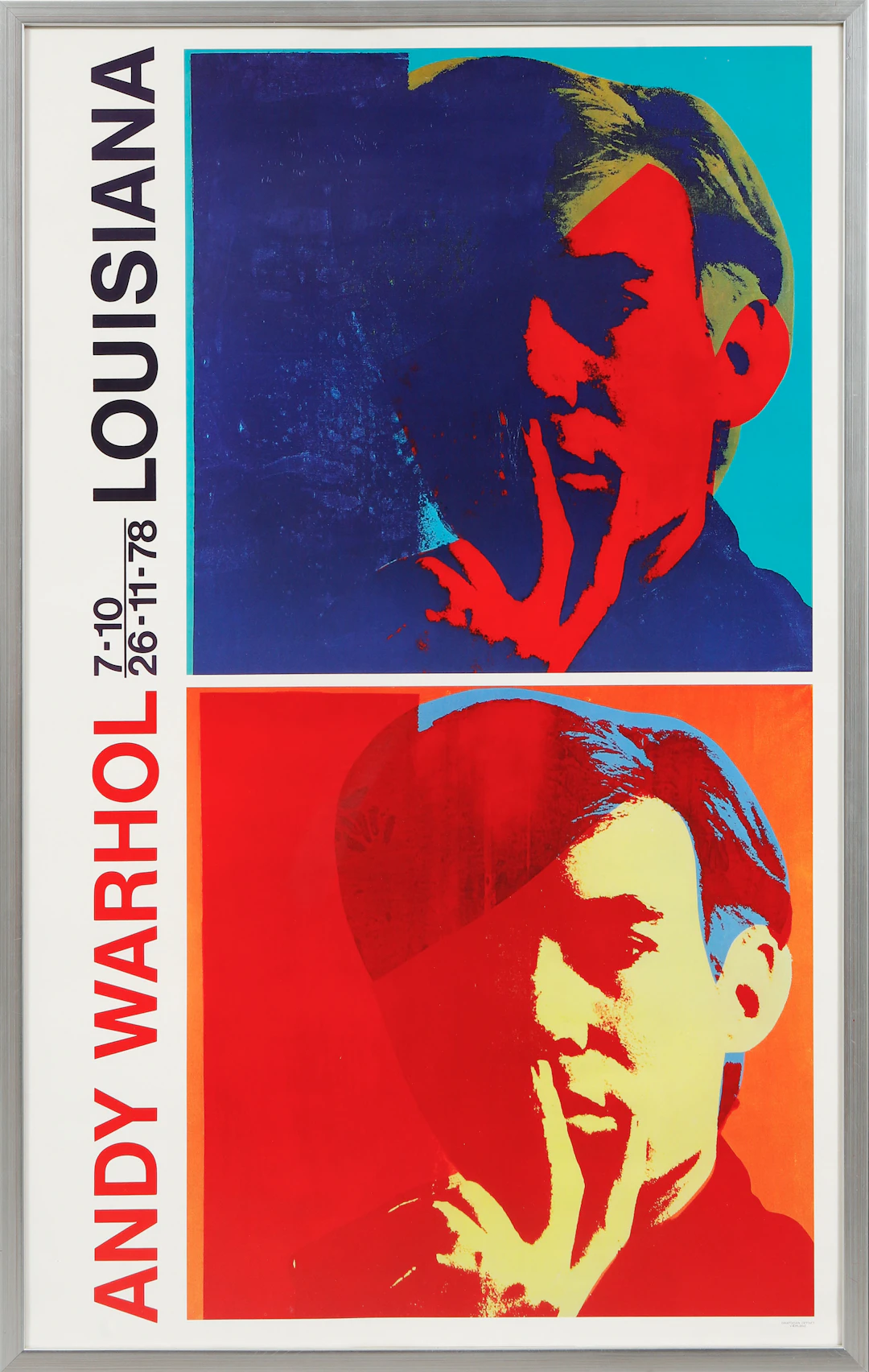 UTSTÄLLNINGSAFFISCH, Louisiana, Andy Warhol.