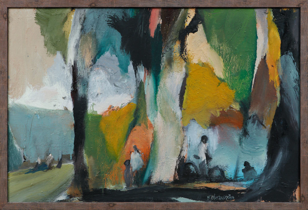 BERNDT WENNSTRÖM. Motiv från Tantolunden, olja på duk, signerad.