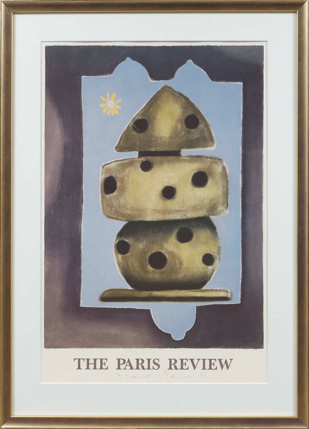 REPRODUKTIONSTRYCK, efter Francesco Clemente.