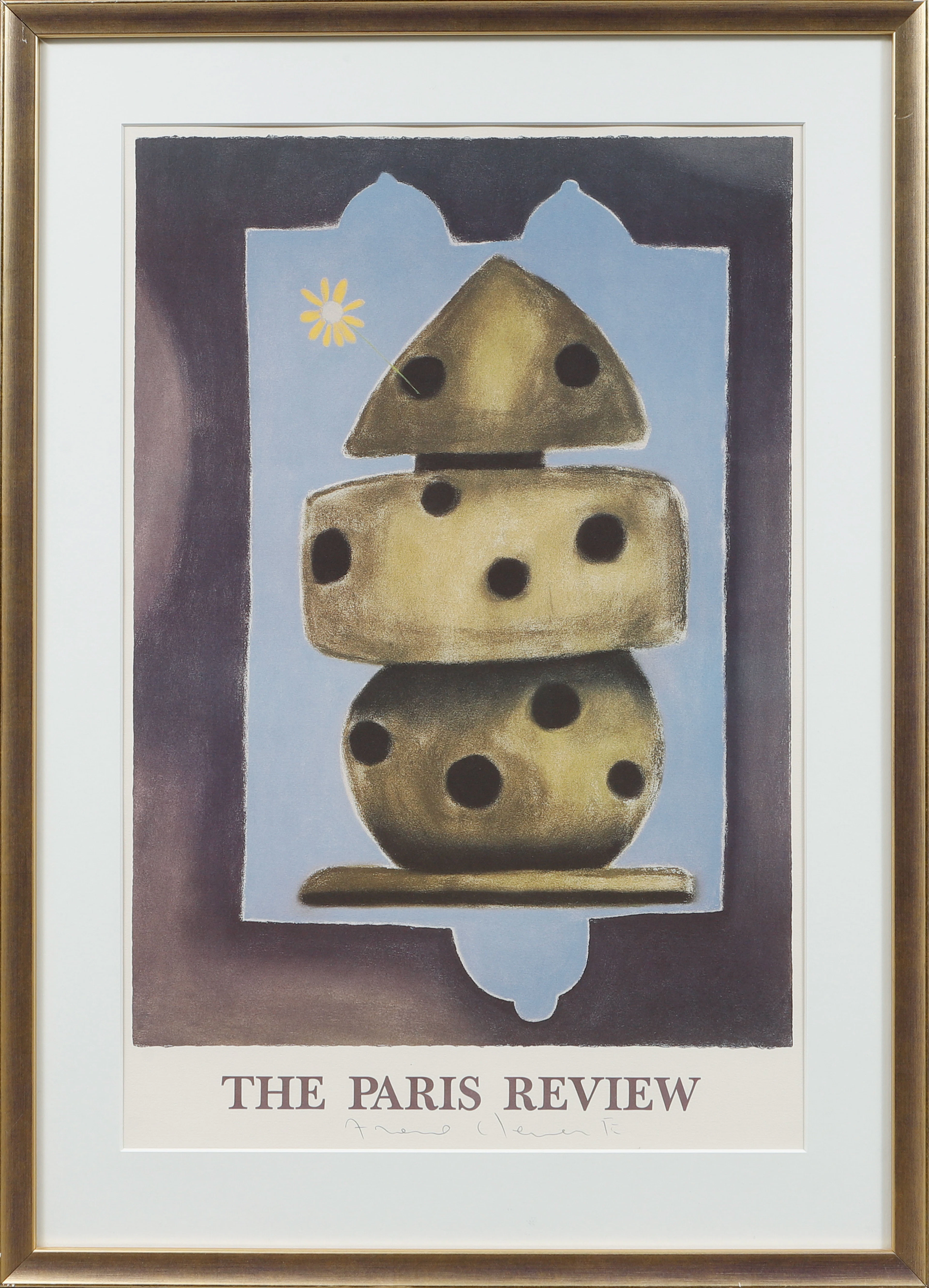 REPRODUKTIONSTRYCK, efter Francesco Clemente.