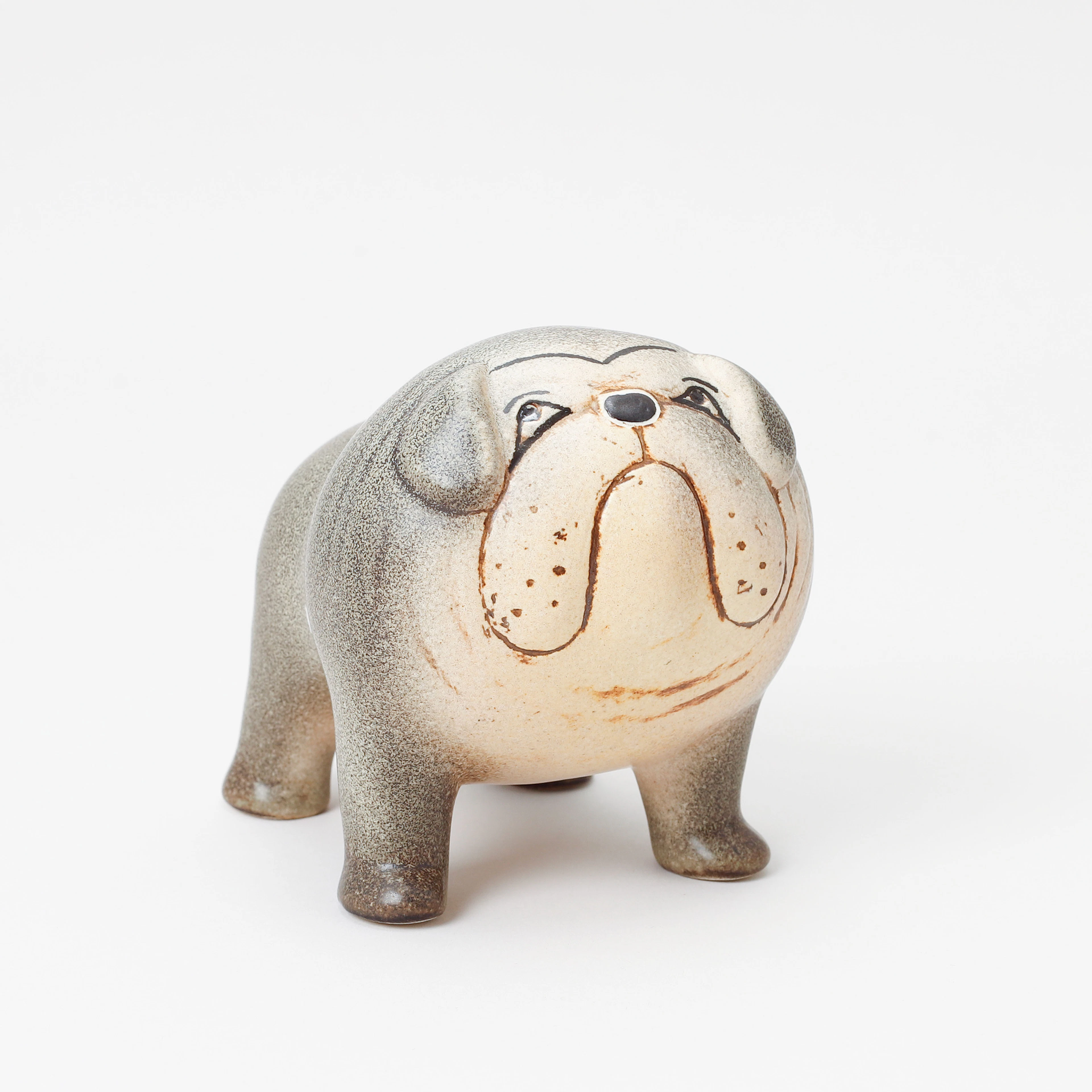 LISA LARSON. Figurin, stengods, "Bulldog", K-studion Gustavsberg.