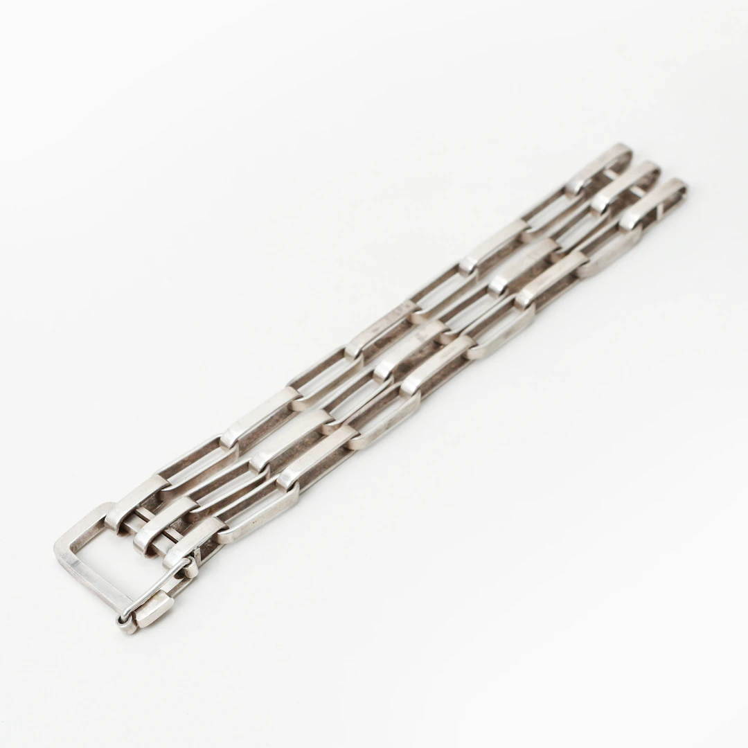 KARL INGEMAR JOHANSSON. Armband, silver, Göteborg 1966. Vikt ca 85 gram.