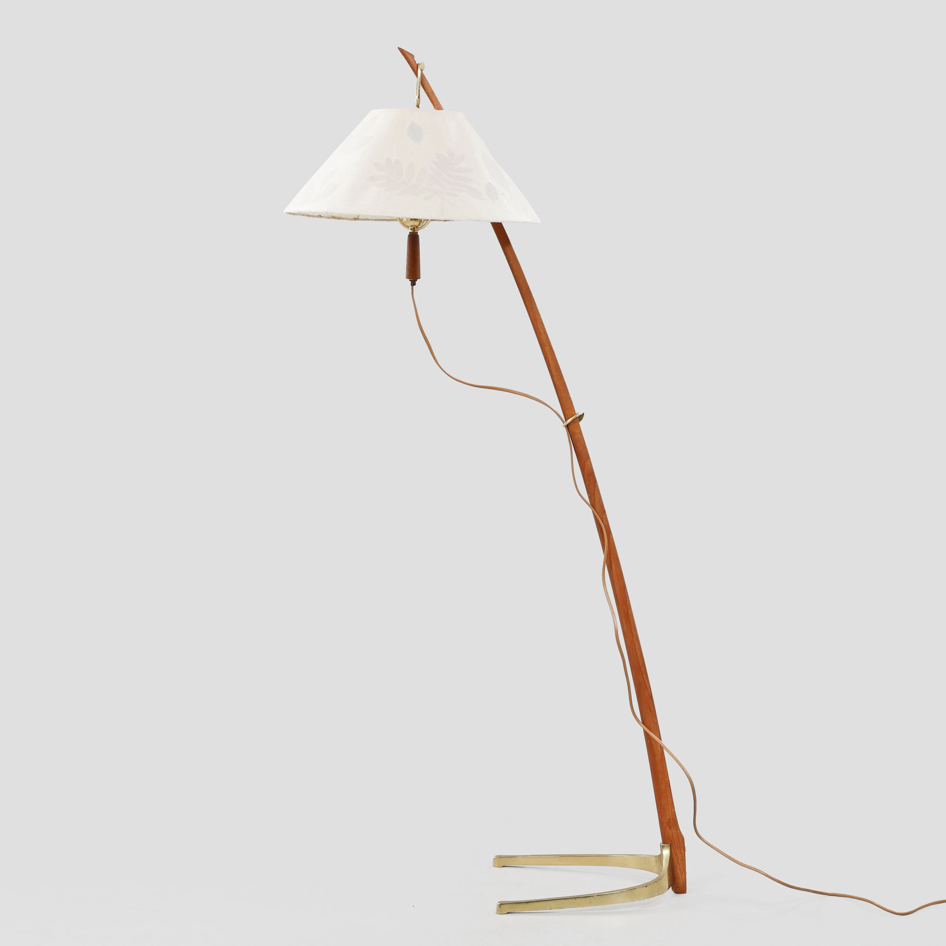 GOLVLAMPA, modell 2076 "Dornstab", J.T Kalmar. Wien Österrike.