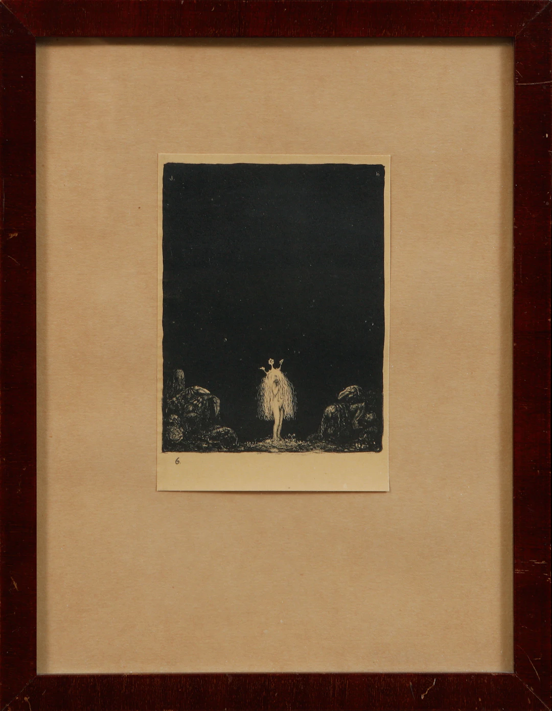 JOHN BAUER. "DEN LILLA PRINSESSAN OCH SMÅTROLLEN", litografi, no 6