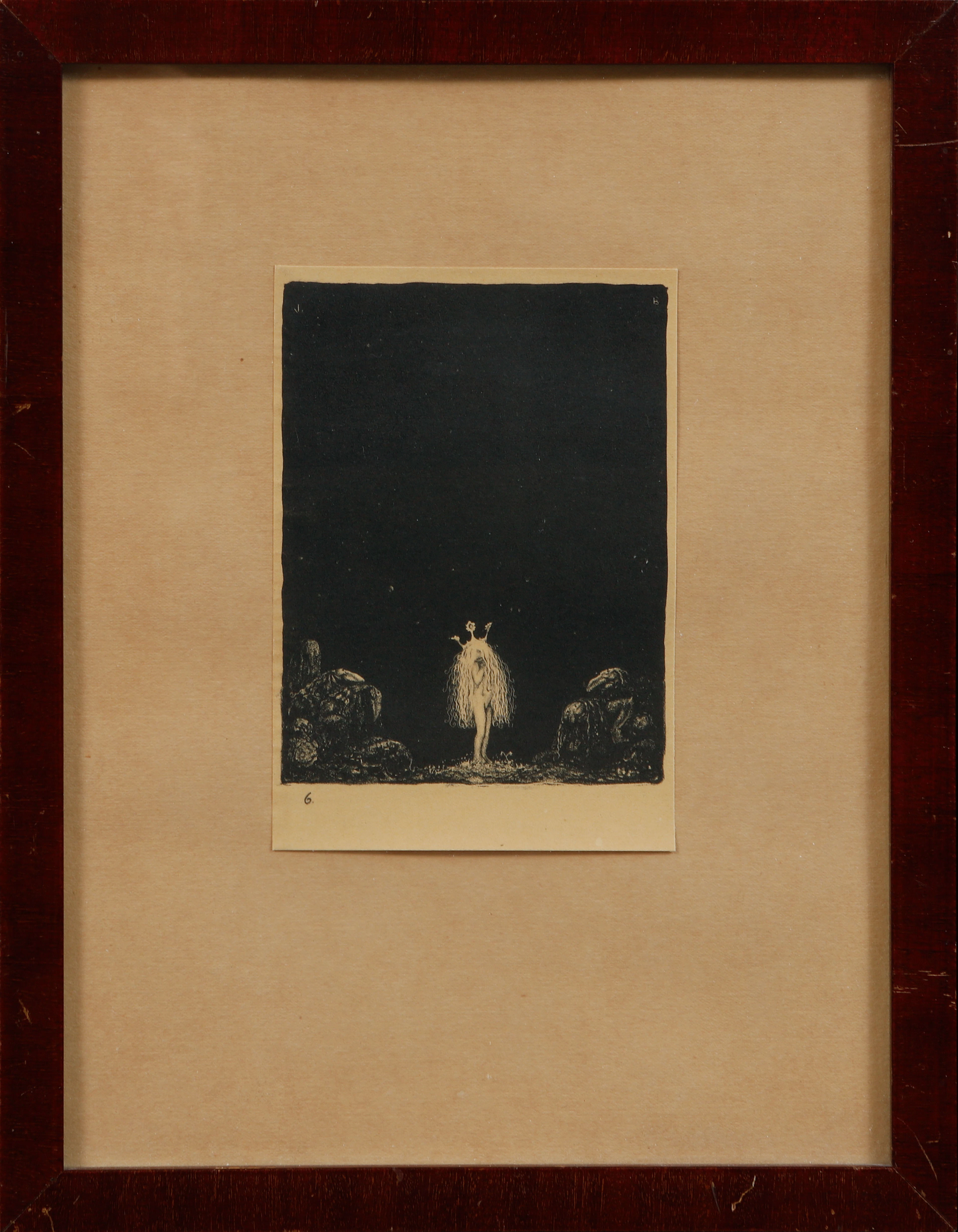 JOHN BAUER. "DEN LILLA PRINSESSAN OCH SMÅTROLLEN", litografi, no 6