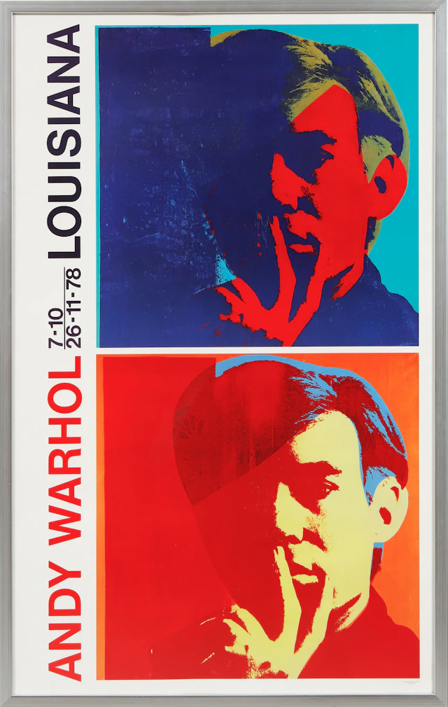 UTSTÄLLNINGSAFFISCH, Louisiana, Andy Warhol.