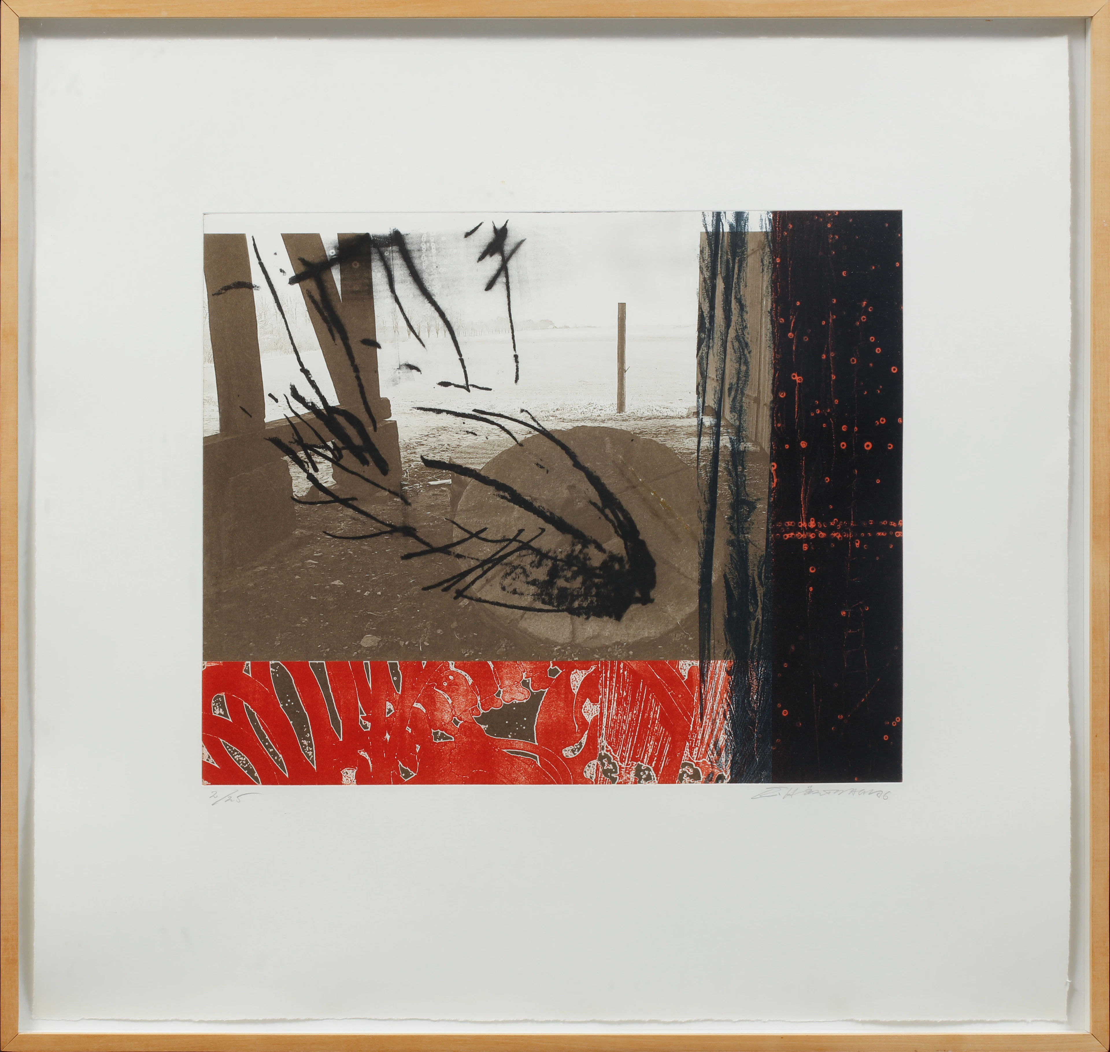 ERICH HÖRTNAGL. "Naturbilder II", Färglitografi, signerad och numrerad 2/25.