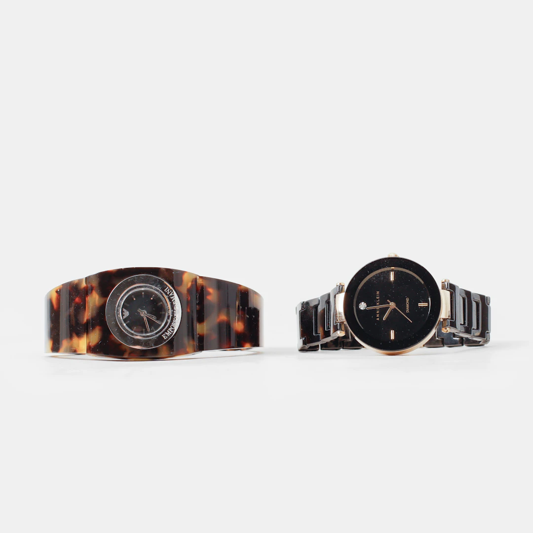 ARMBANDSUR, 2 st, Armani & Anne Klein, quartz.