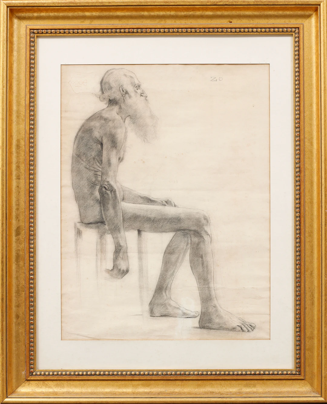JEAN-BAPTISTE ACHILLE ZO. Möjligen. Blyertsteckningar, 2 stycken