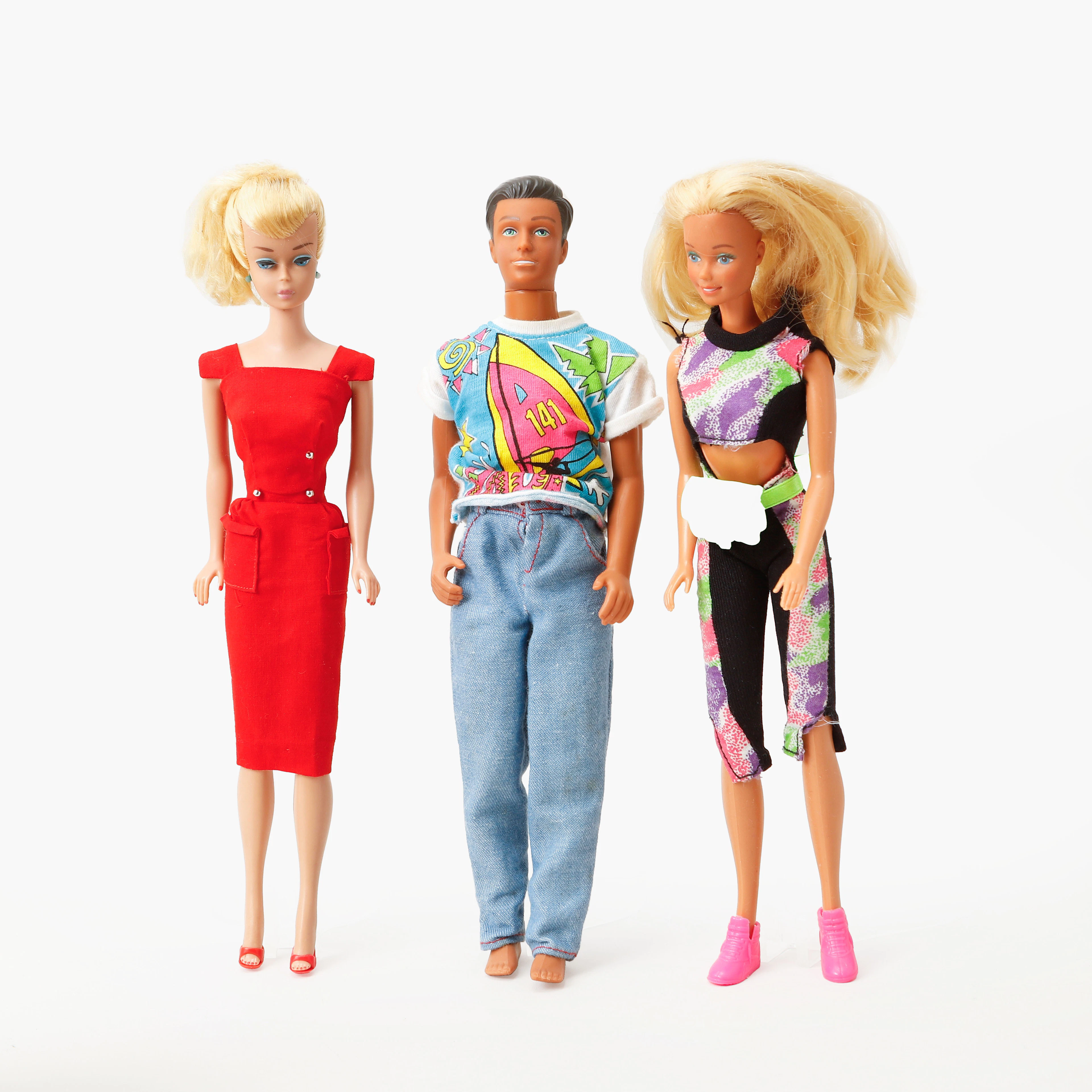 BARBIEDOCKOR, 3 st, Mattel och Hasbro, 1900-talets andra hälft.