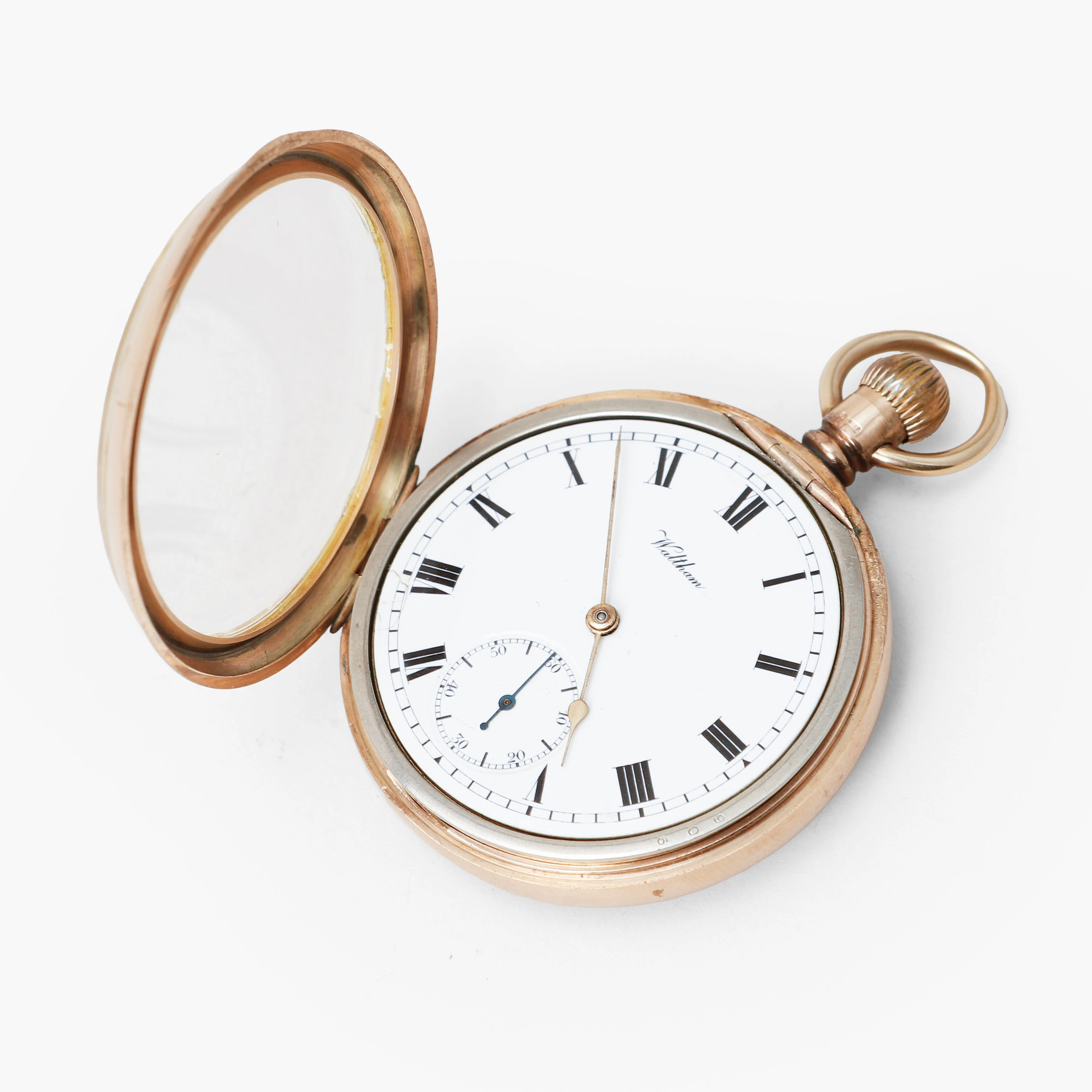 FICKUR, American Waltham, "Traveler," 9k guld, tidigt 1900-tal.