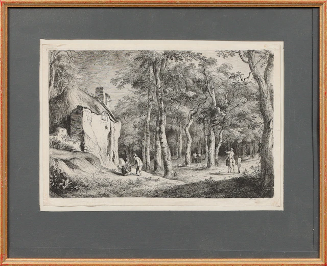 KOPPARSTICK, 2 st, Johan Elias Ridinger, Jean-Jaques Boissseu.