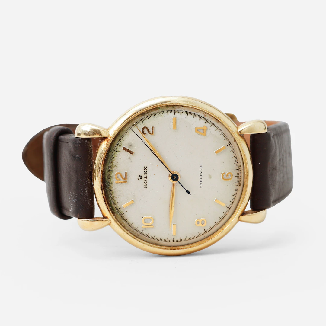 ARMBANDSUR, Rolex, Precision, 18k guld, manuell, ca 1957.