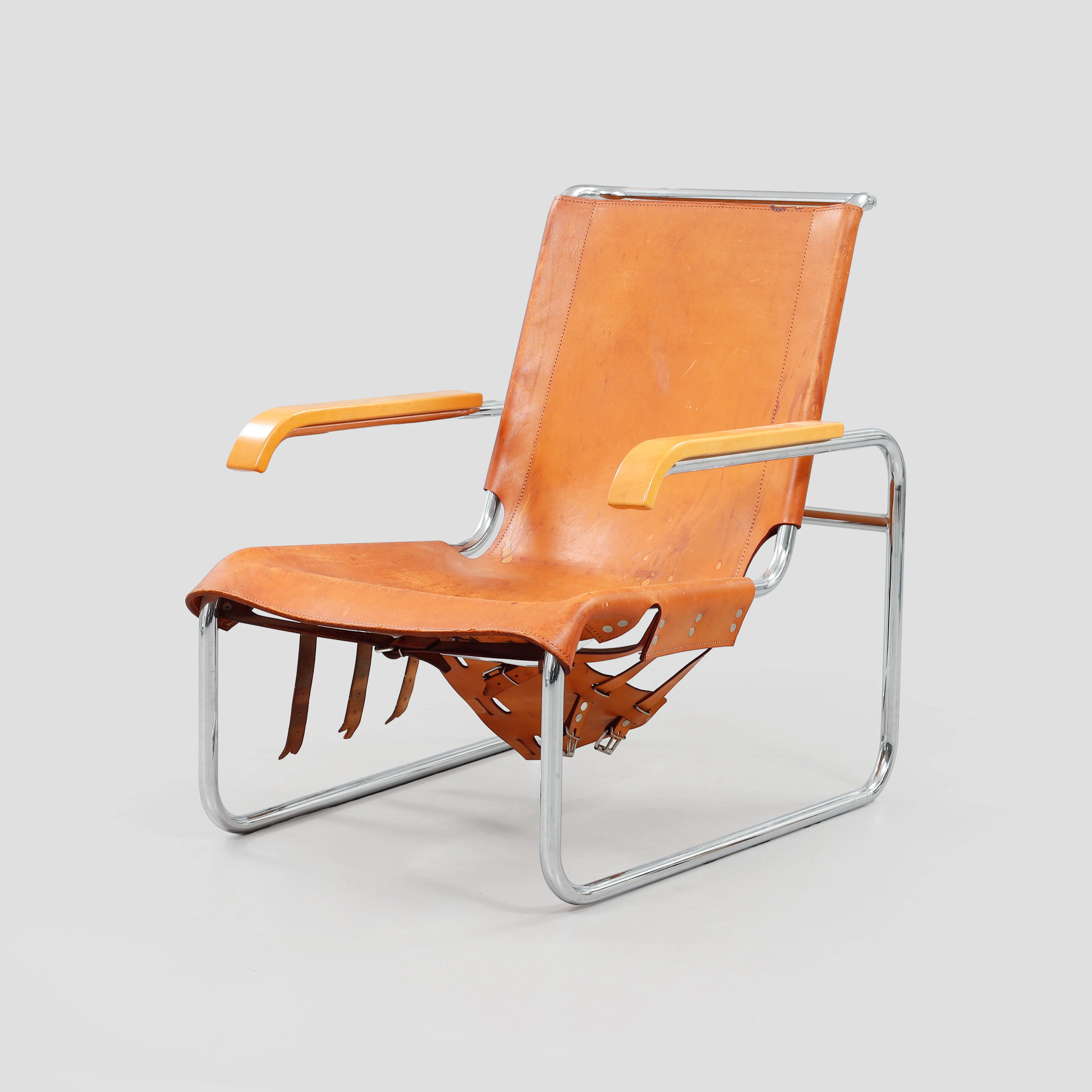 MARCEL BREUER. Fåtölj, "S35", Thonet, 1900-talets andra hälft.