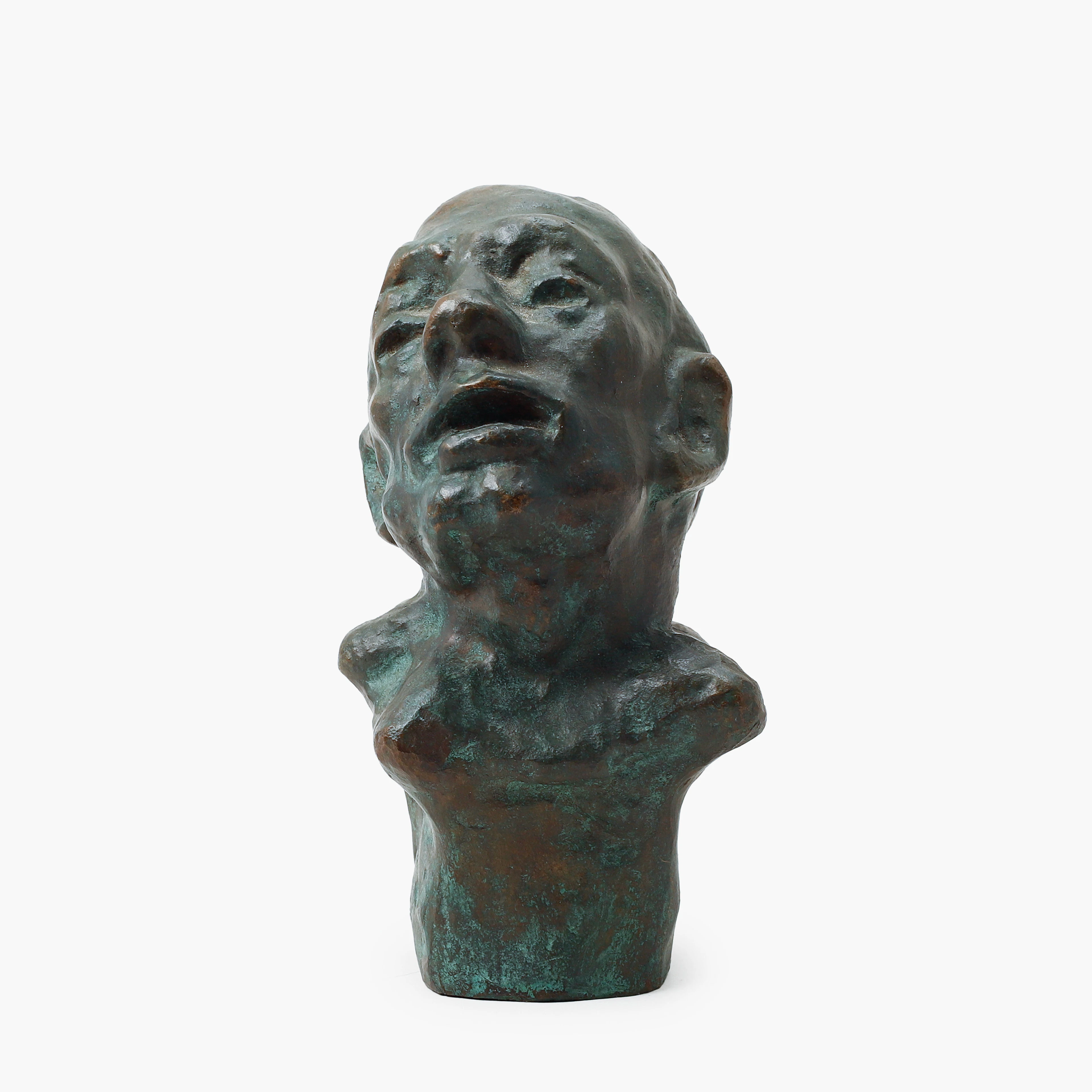 HELGE HÖGBOM. Skulptur, brons, signerad.