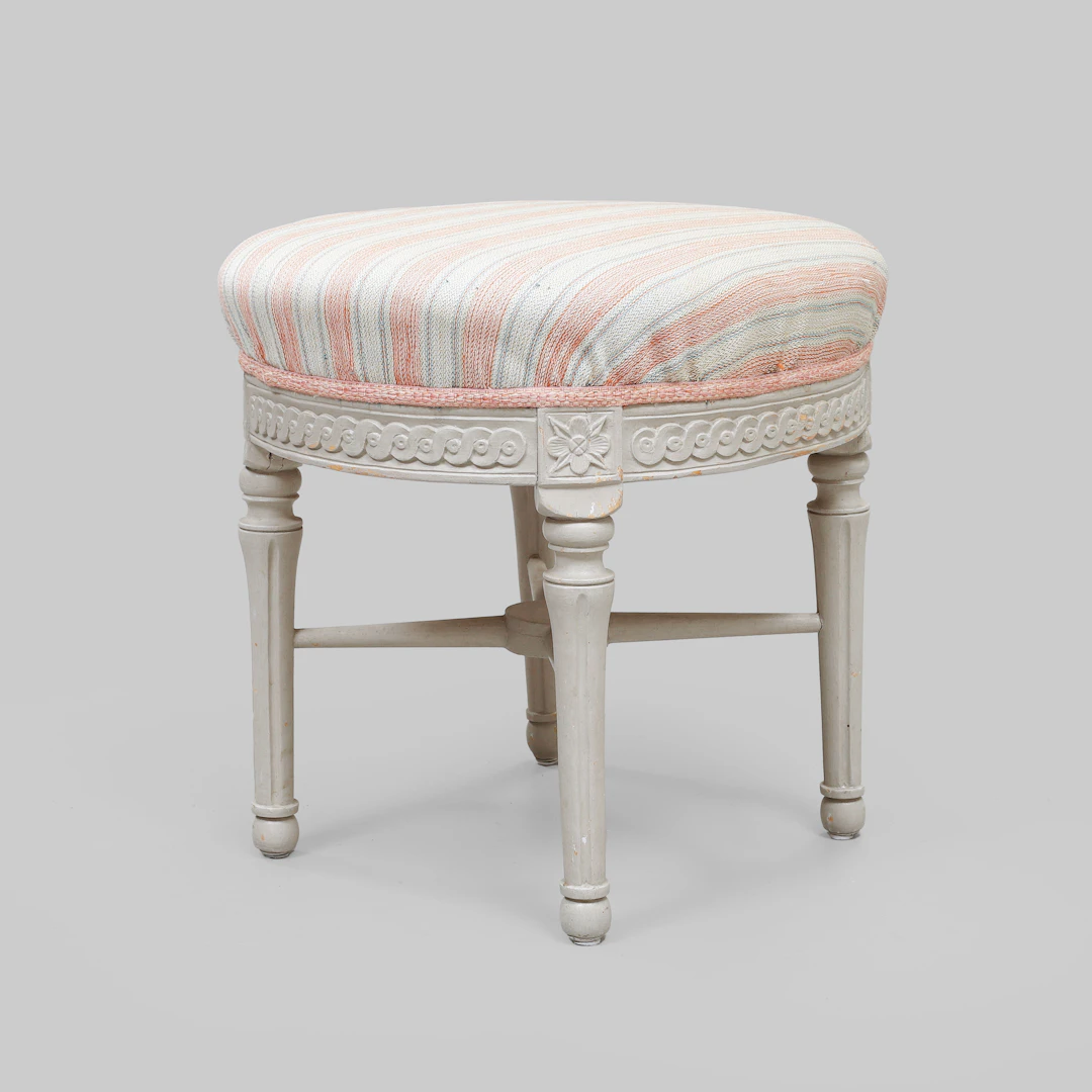 TABURETT, gustaviansk, 1700-tal.