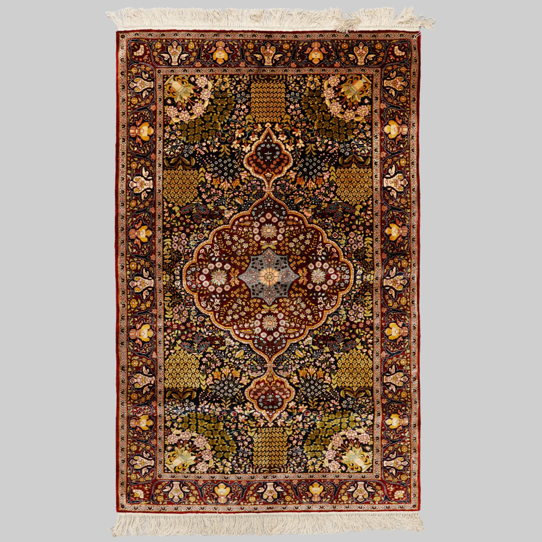 MATTA, orientalisk, siden. 180 x 105 cm.