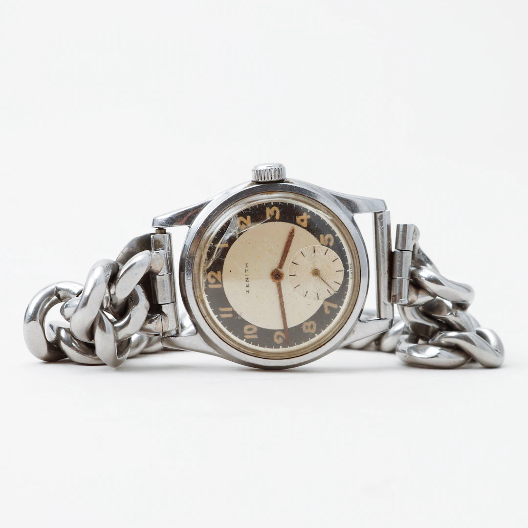 ARMBANDSUR, Zenith, stål, manuell, 1950-tal.
