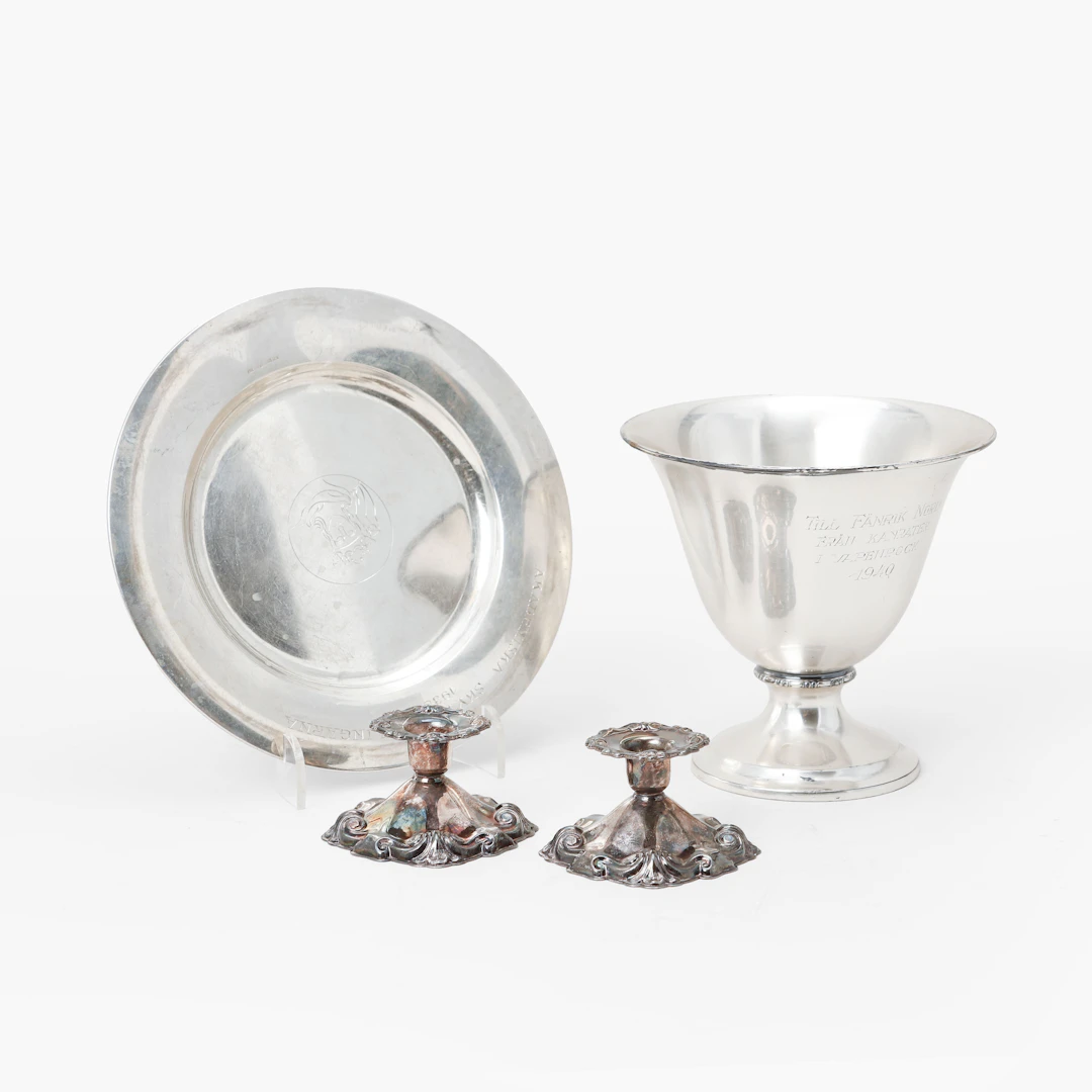 SILVER, 4 delar, vikt ca 240 gram.