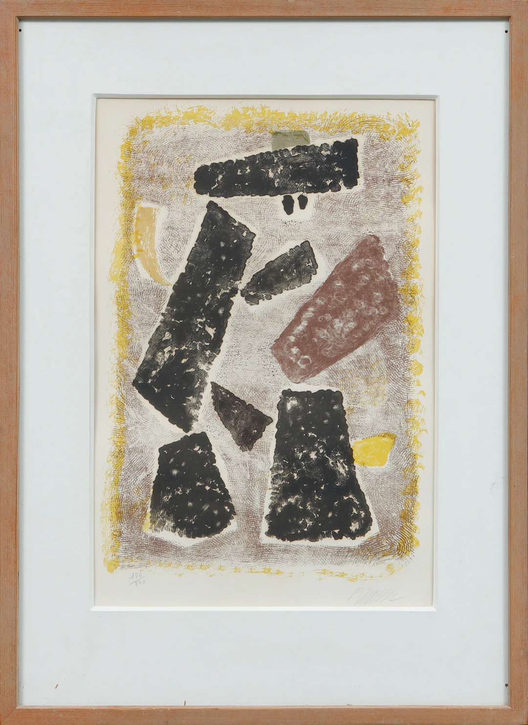 WILLI BAUMEISTER. Komposition. Litografi, signerad och numrerad 174/220.