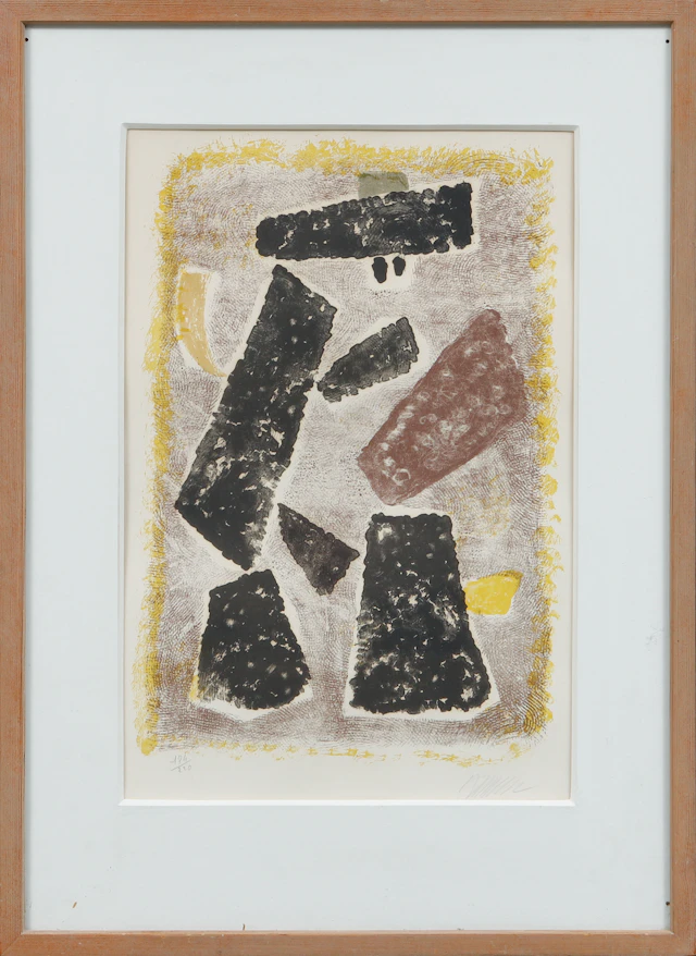 WILLI BAUMEISTER. Komposition. Litografi, signerad och numrerad 174/220.