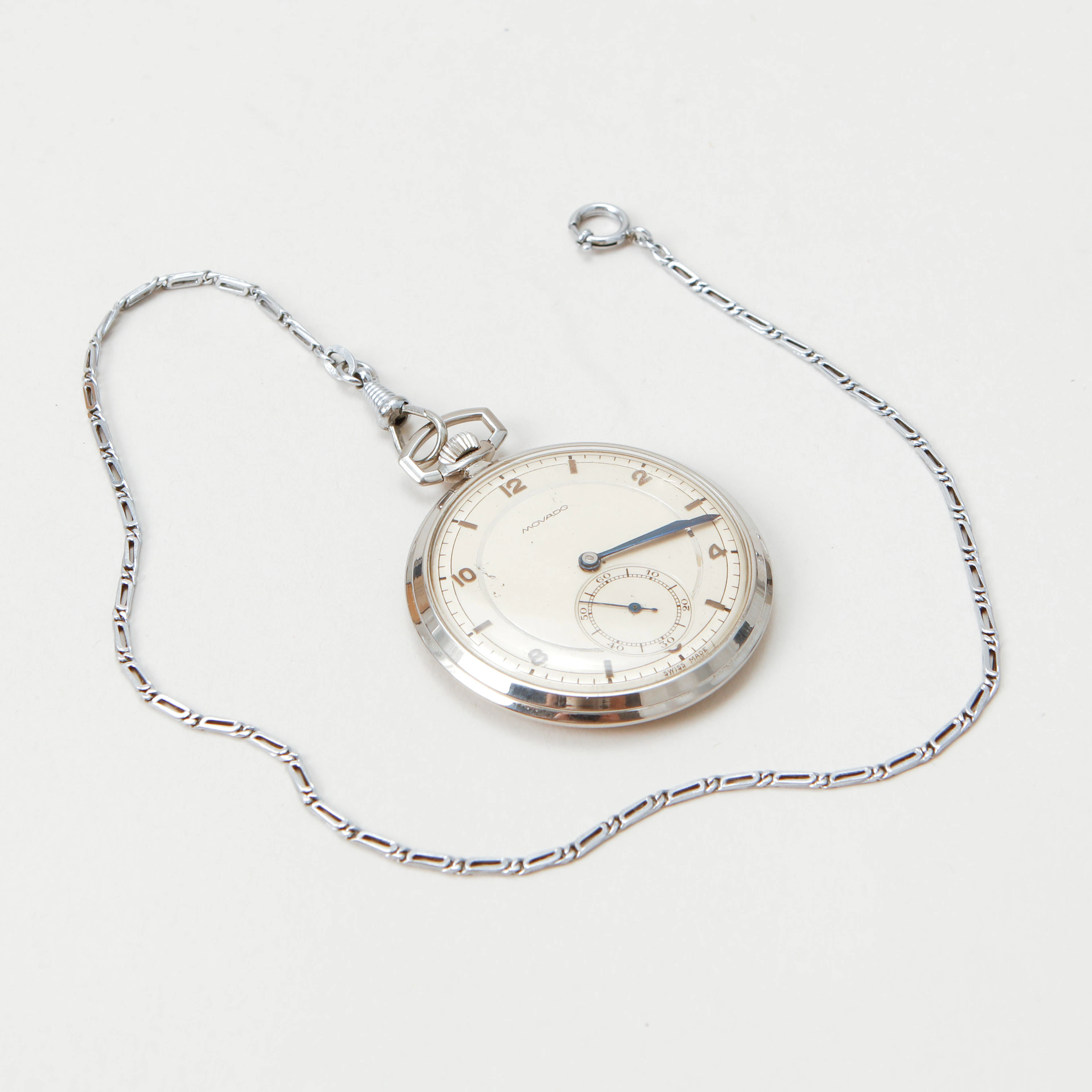 FICKUR, Movado, stål, 1920/30-tal.