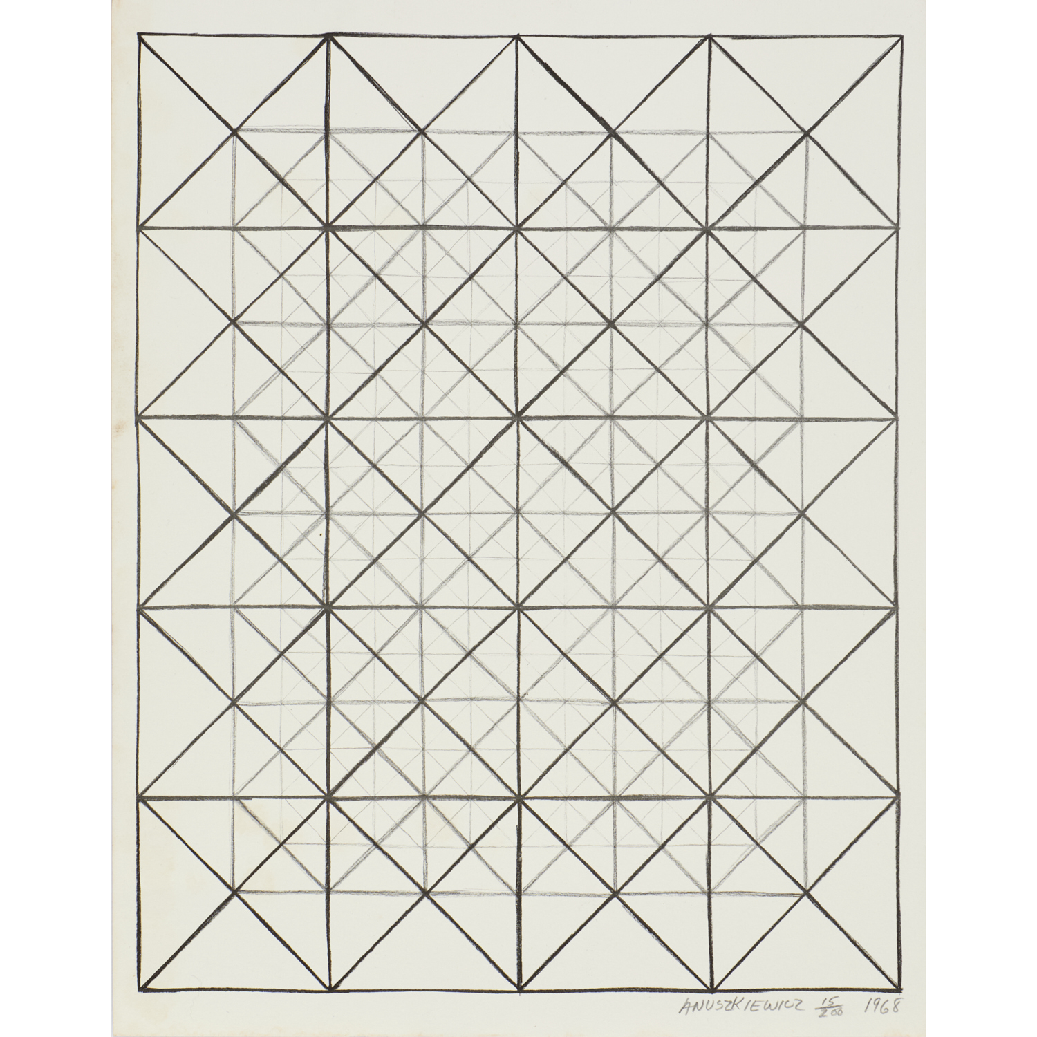 Richard Anuskiewicz, serigraph, 1968