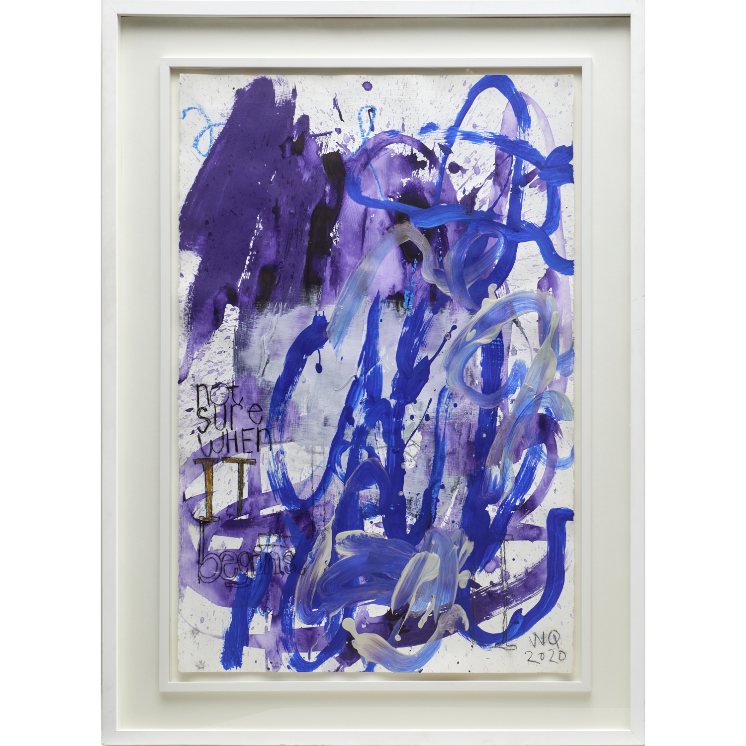 William Quigley, mixed media on paper, 2020