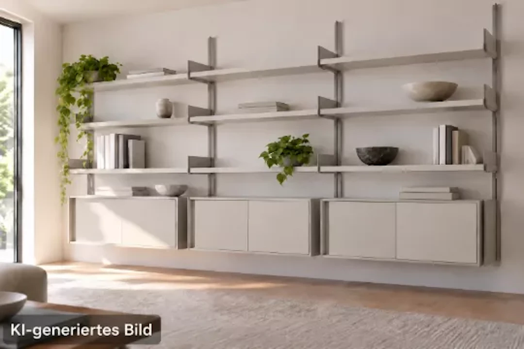 Vitsoe Regalsystem '606 Universal Shelving System', Entwurf von Dieter