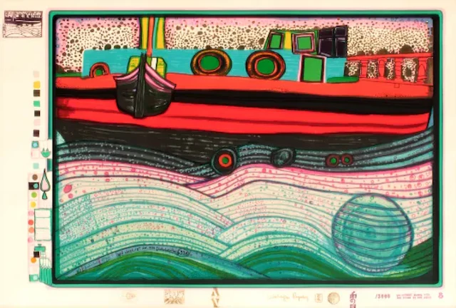 Friedensreich Hundertwasser (1928 Wien - 2000 Brisbane) (F)