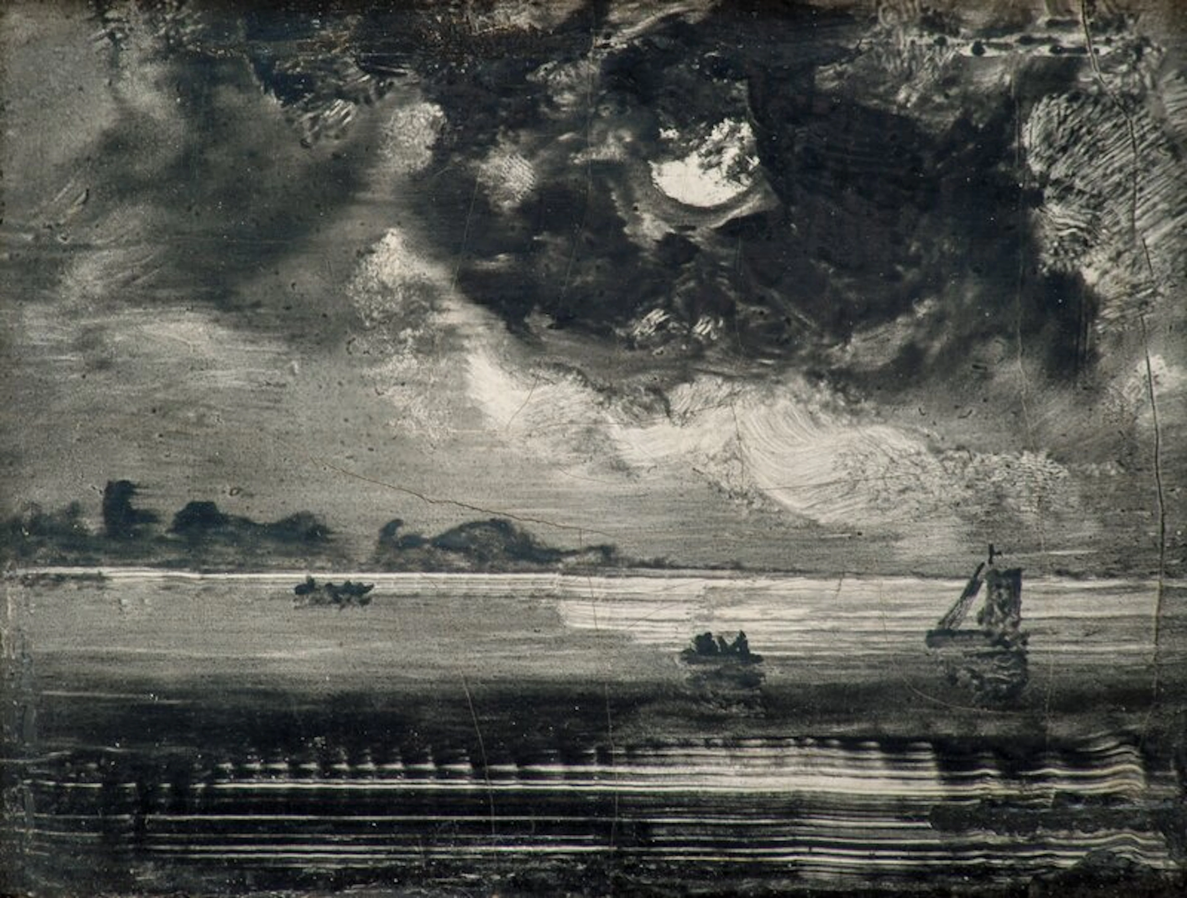 Boats in Moonlight - Balke, Peder(1804-1887)