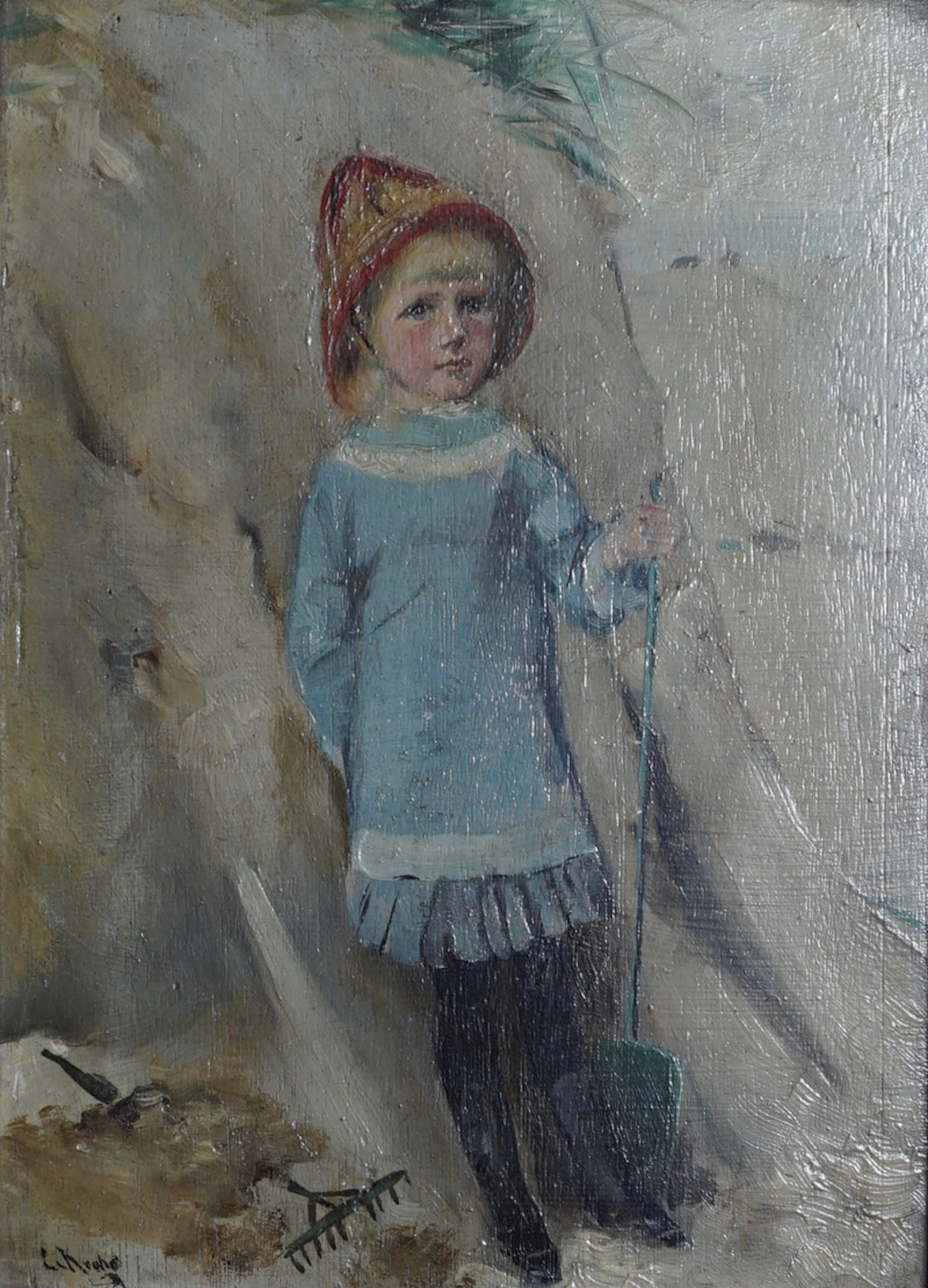 Portrait of Nina Thaulow - Krohg, Christian(1852-1925)