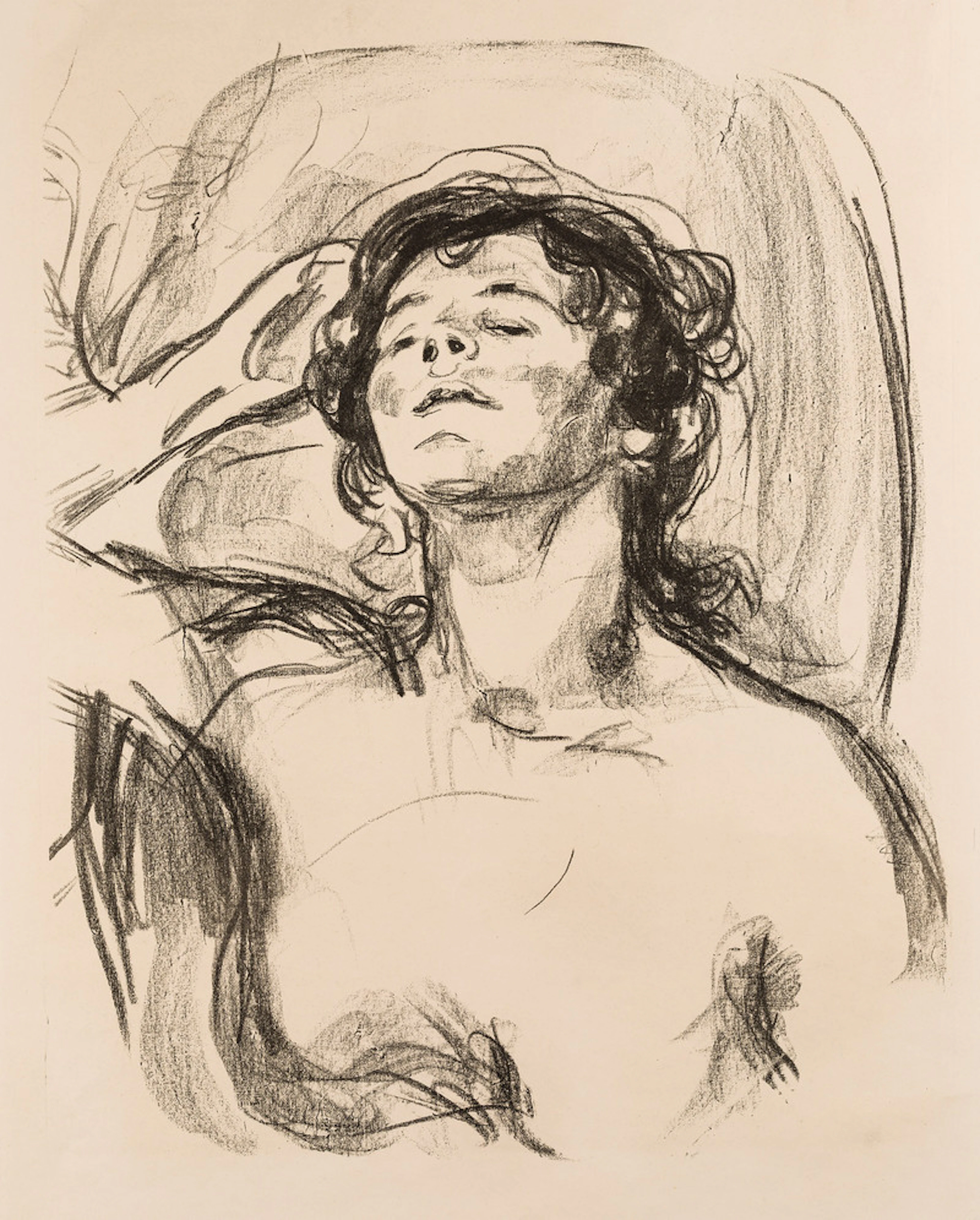 Model Resting (1919-20) - Munch, Edvard(1863-1944)