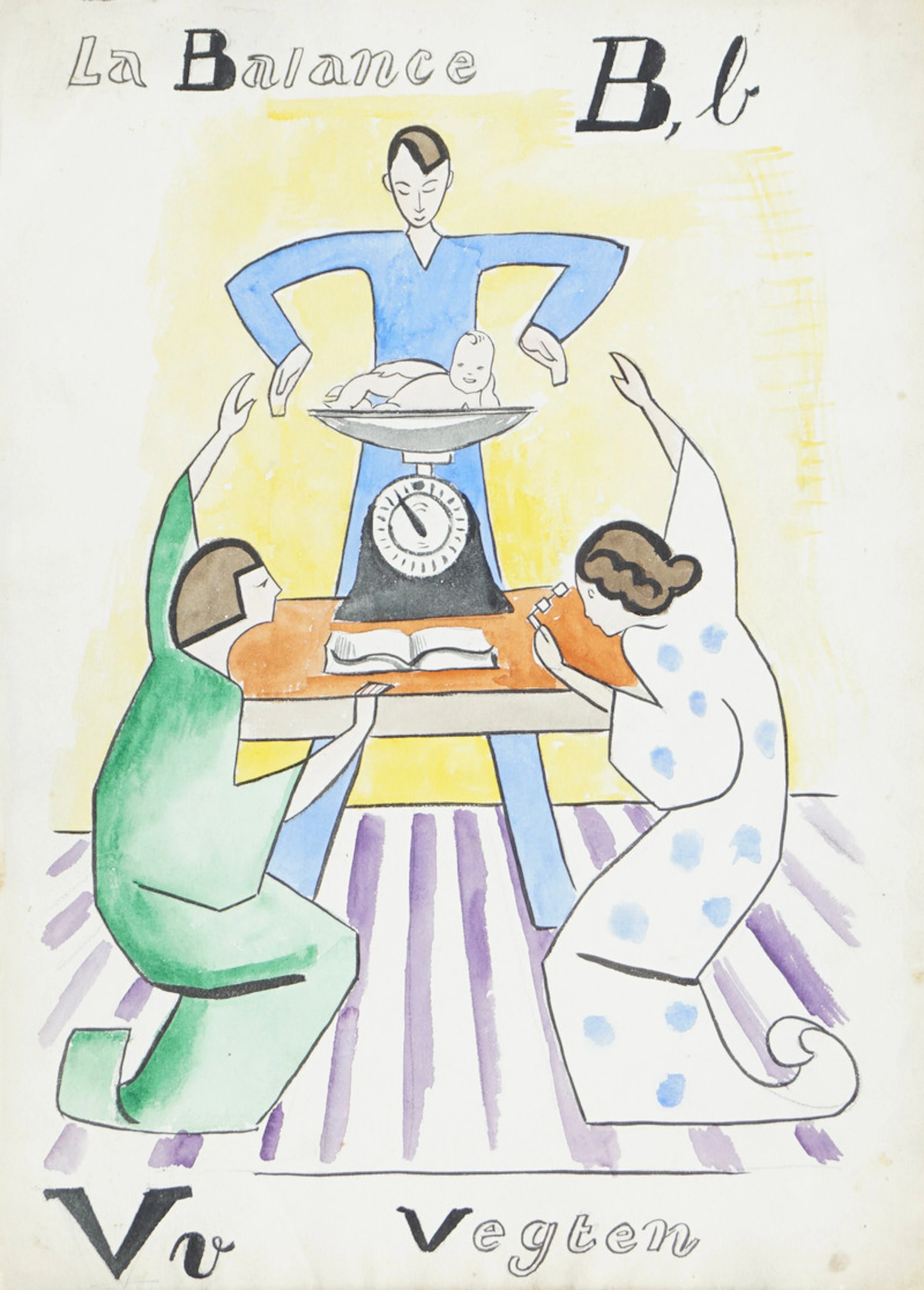 La Balance - The Scales - Krohg, Per(1889-1965)
