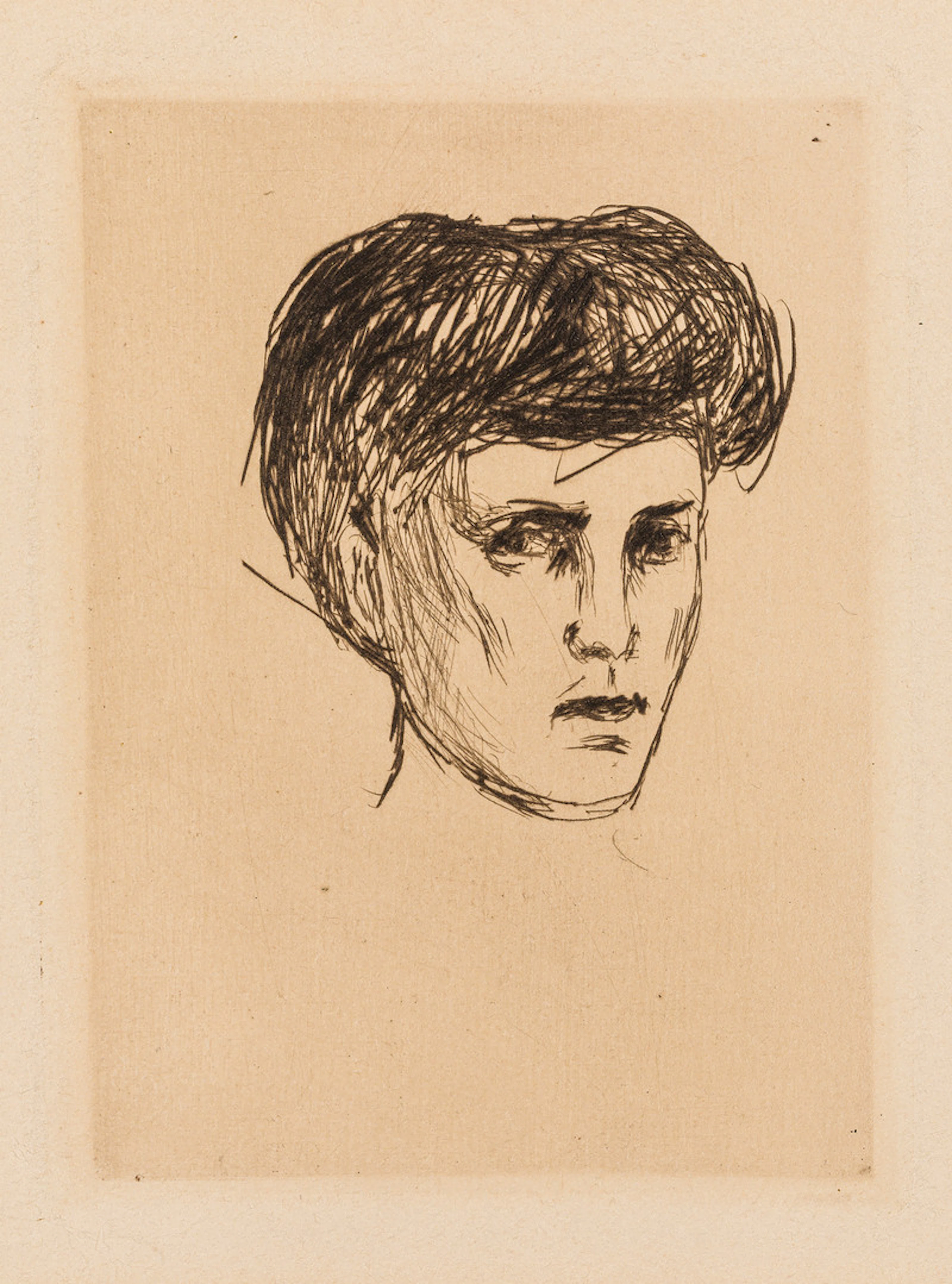 Head of a Woman (1907) - Munch, Edvard(1863-1944)