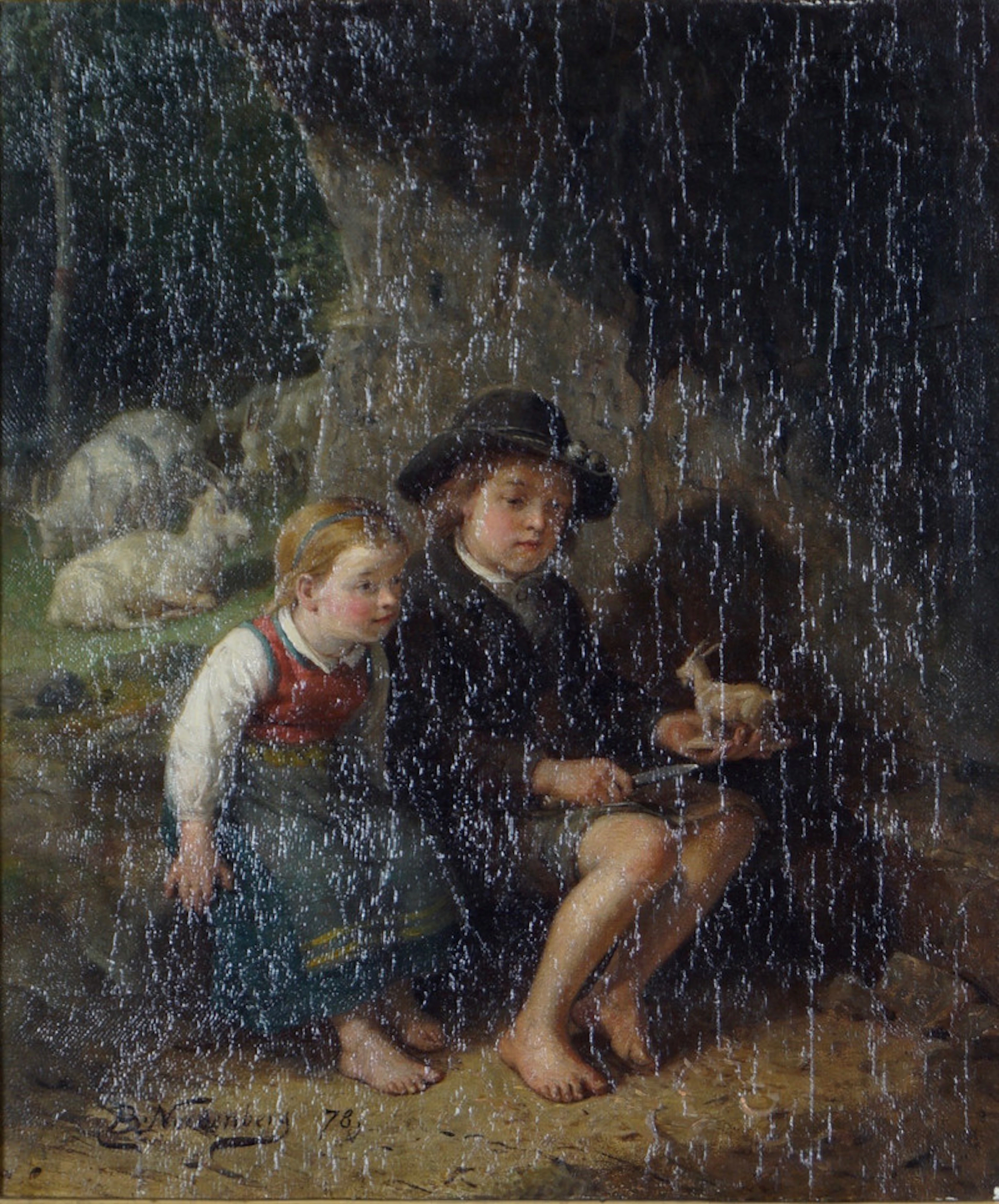 Lekende barn 1878 - Nordenberg, Bengt(1822-1902)