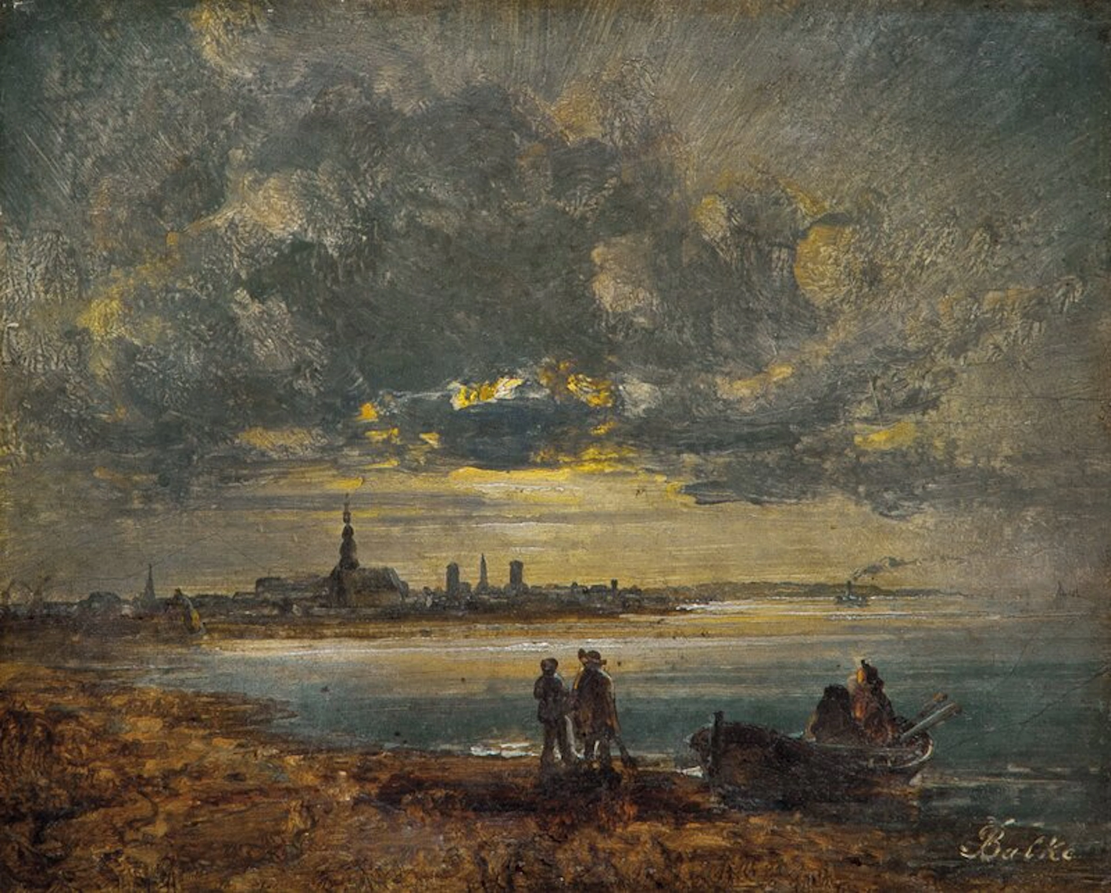 View towards Copenhagen - Balke, Peder(1804-1887)