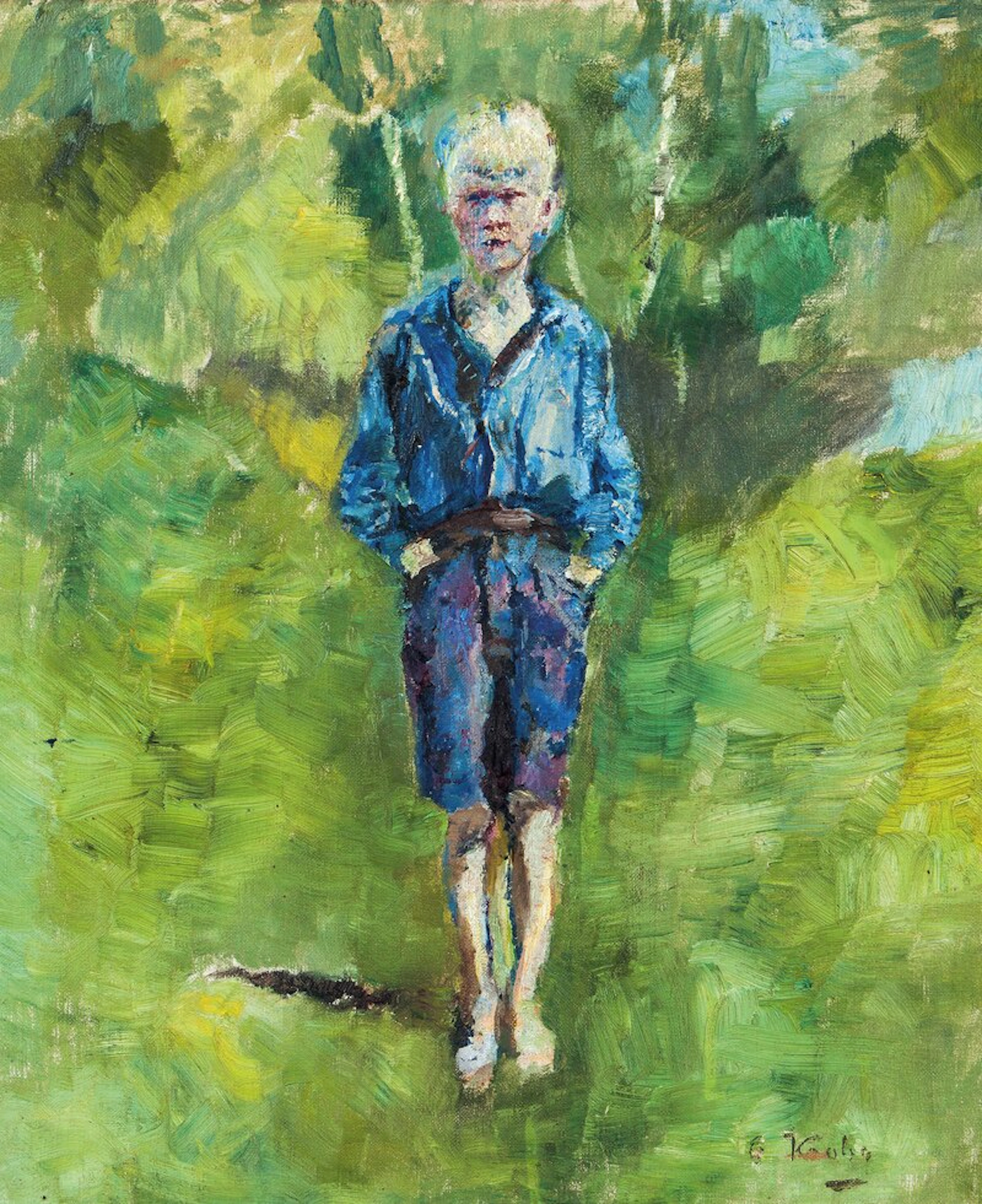 Standing boy - Krohg, Oda(1860-1935)