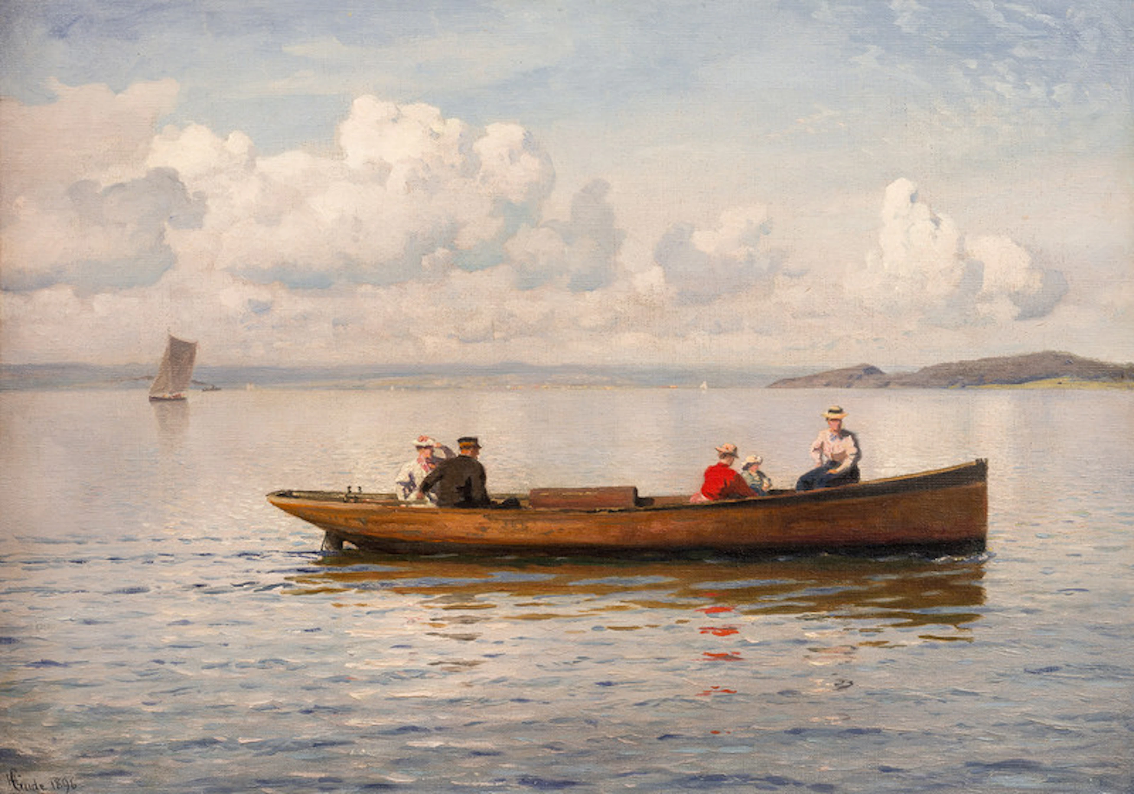 From the Oslofjord 1896 - Gude, Hans Fredrik(1825-1903)