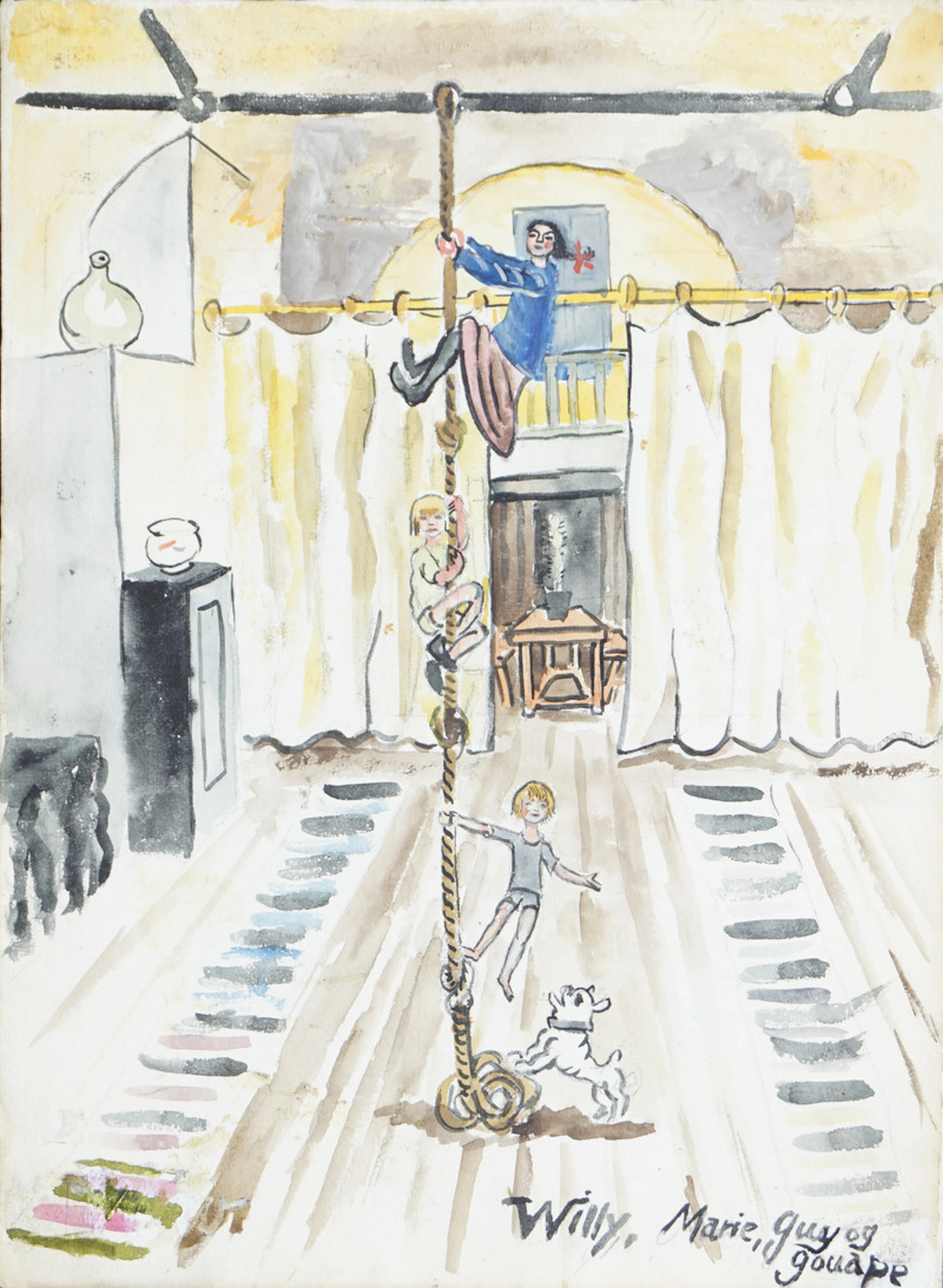 Atelier at Montparnasse - Krohg, Per(1889-1965)