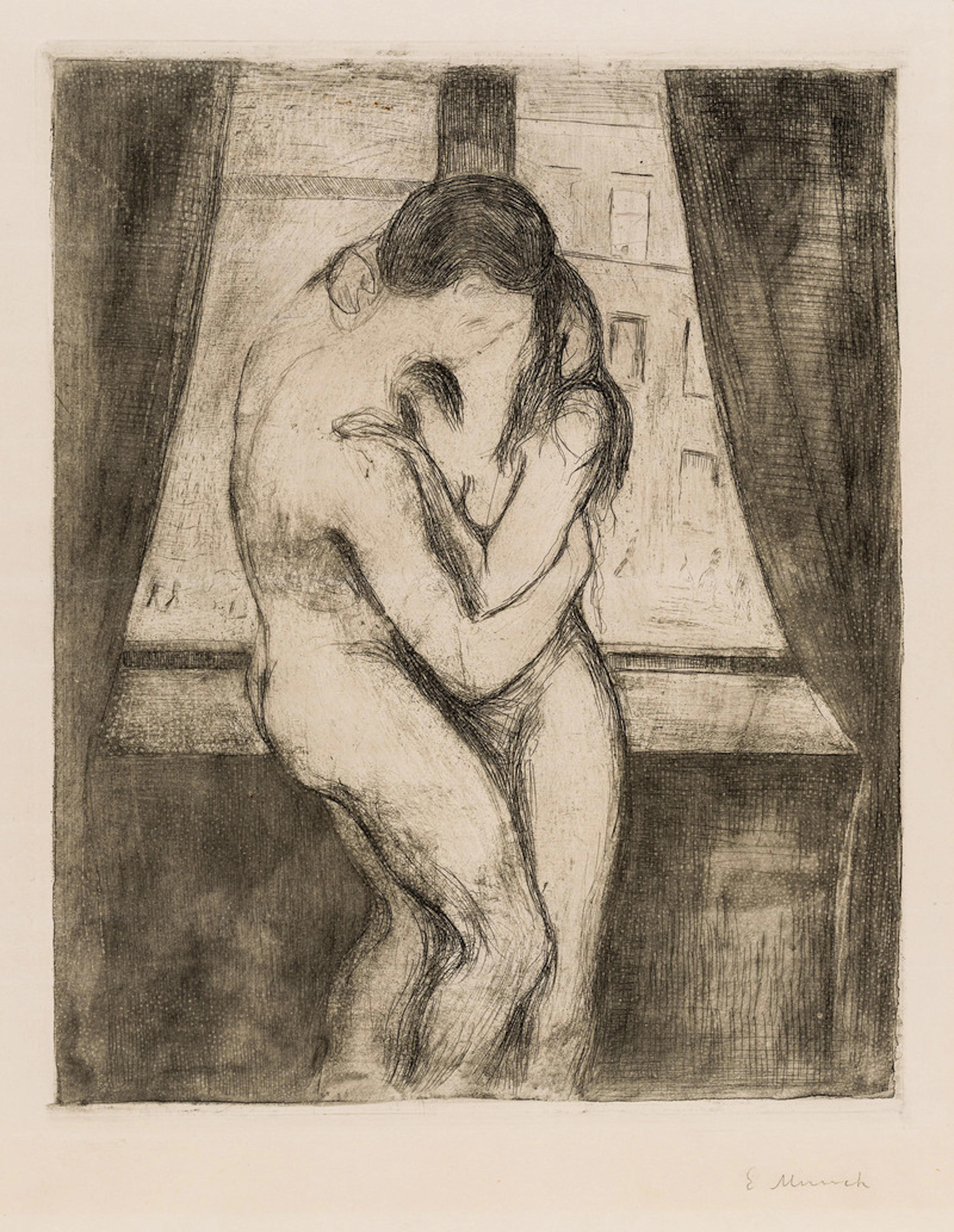 The Kiss (1895) - Munch, Edvard(1863-1944)