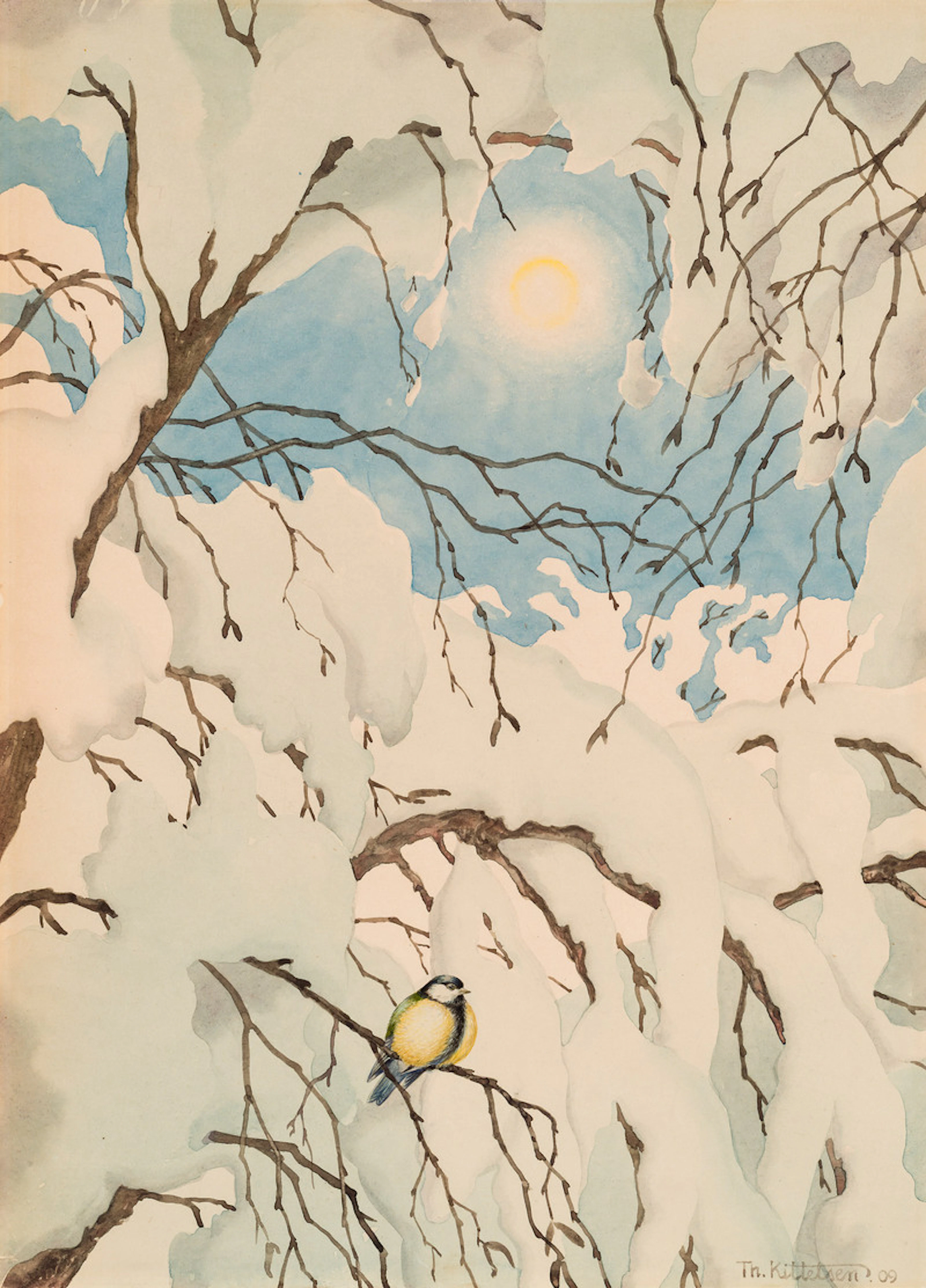 Titmouse 1909 - Kittelsen, Theodor(1857-1914)