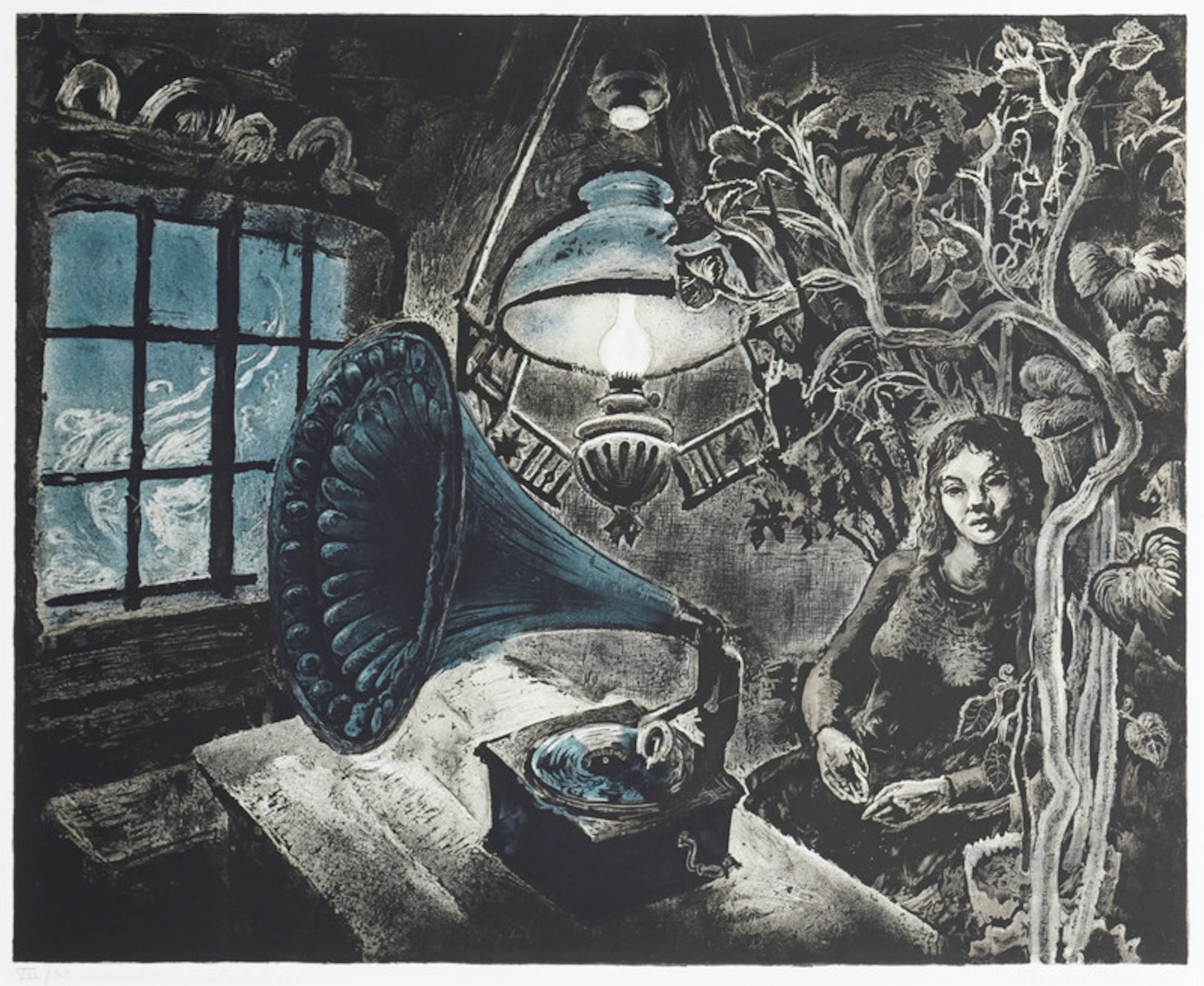 The Girl with the Gramophone - Johnson, Kaare Espolin(1907-1994)