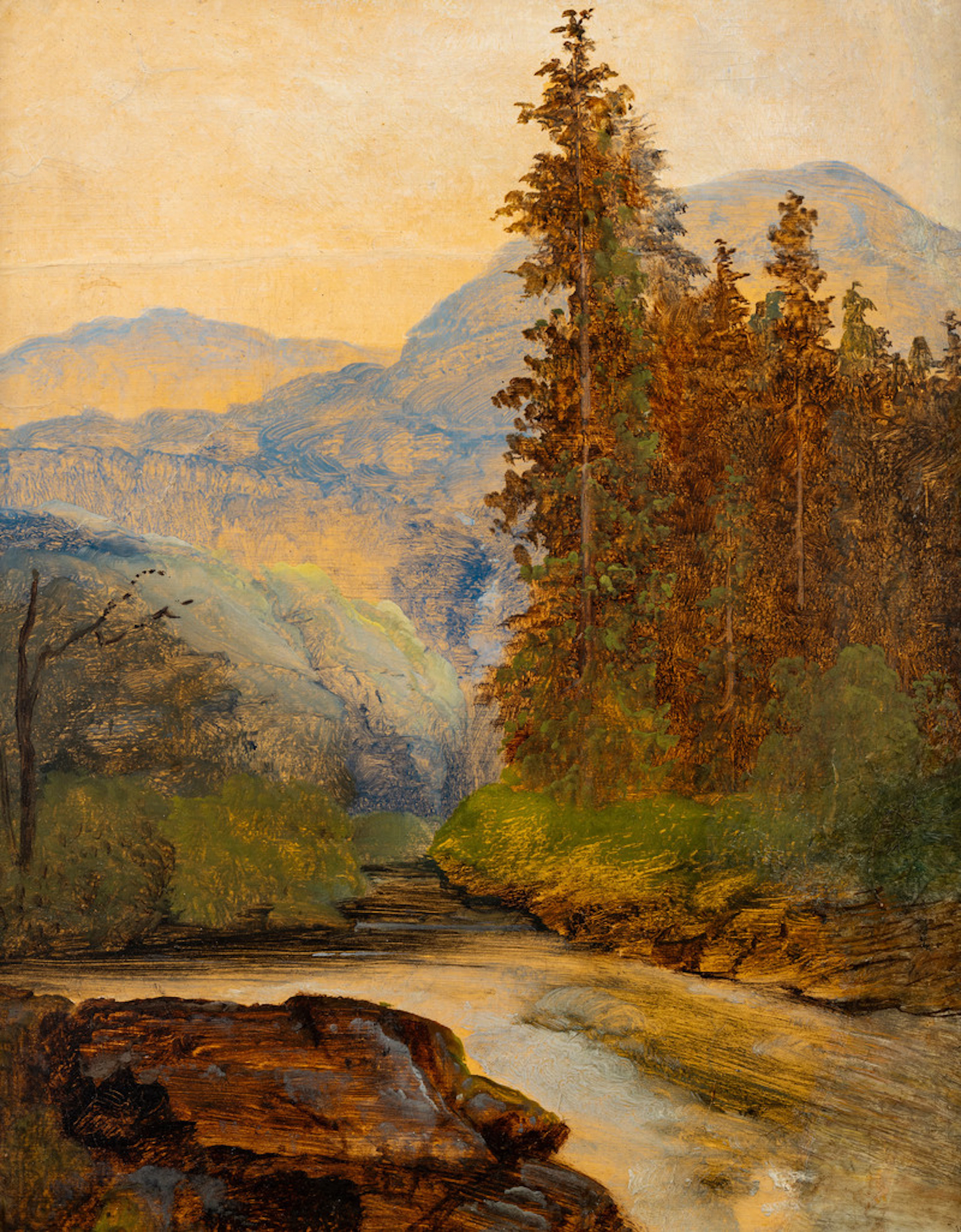 River Landscape - Balke, Peder(1804-1887)