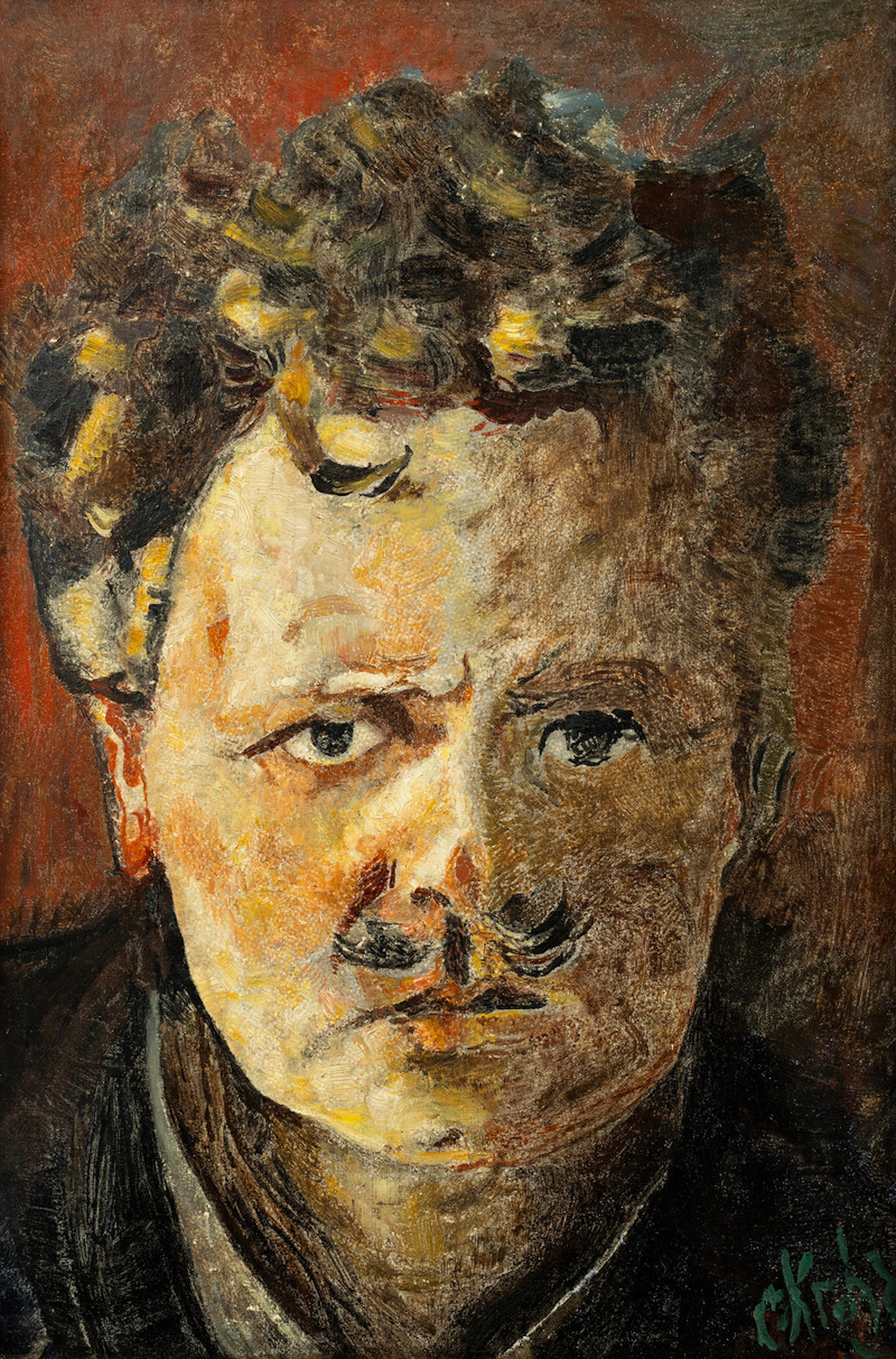 August Strindberg (1893) - Krohg, Christian(1852-1925)