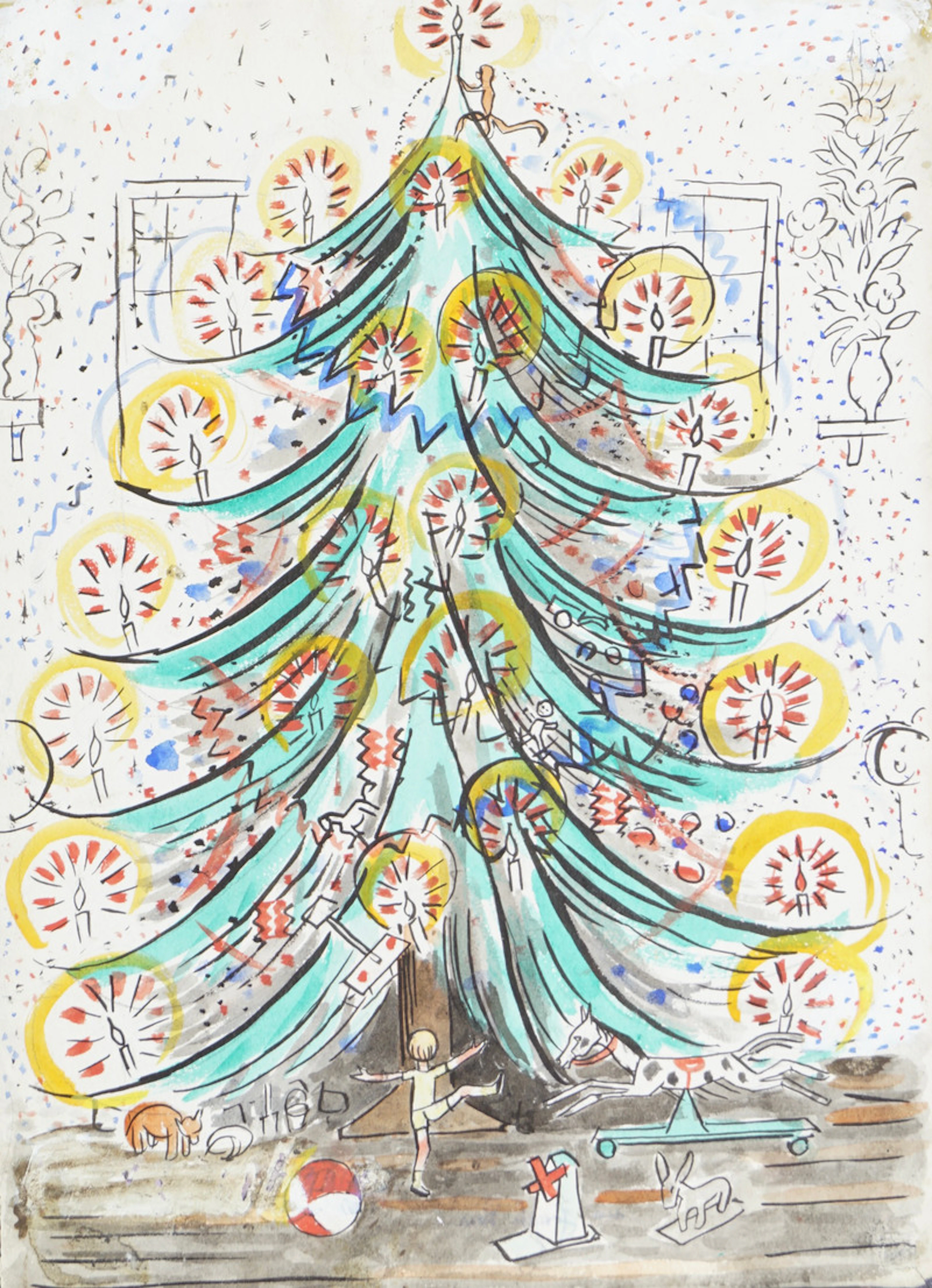 Christmas in the Atelier - Krohg, Per(1889-1965)