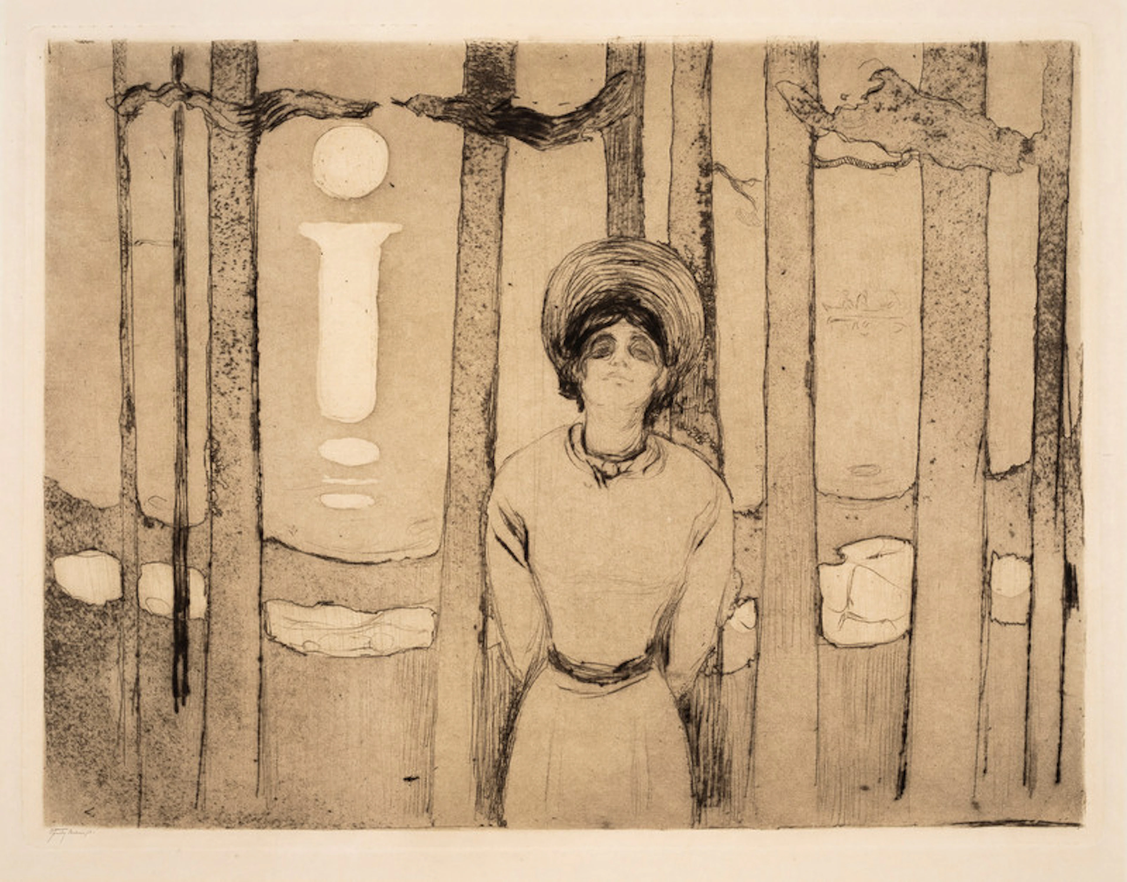 Summernight. The Voice (1894) - Munch, Edvard(1863-1944)